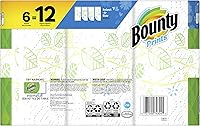 Vista 2 de Bounty Select-A-Size - Toallas de papel, impresión, 6 rollos dobles = 12 rollos regulares