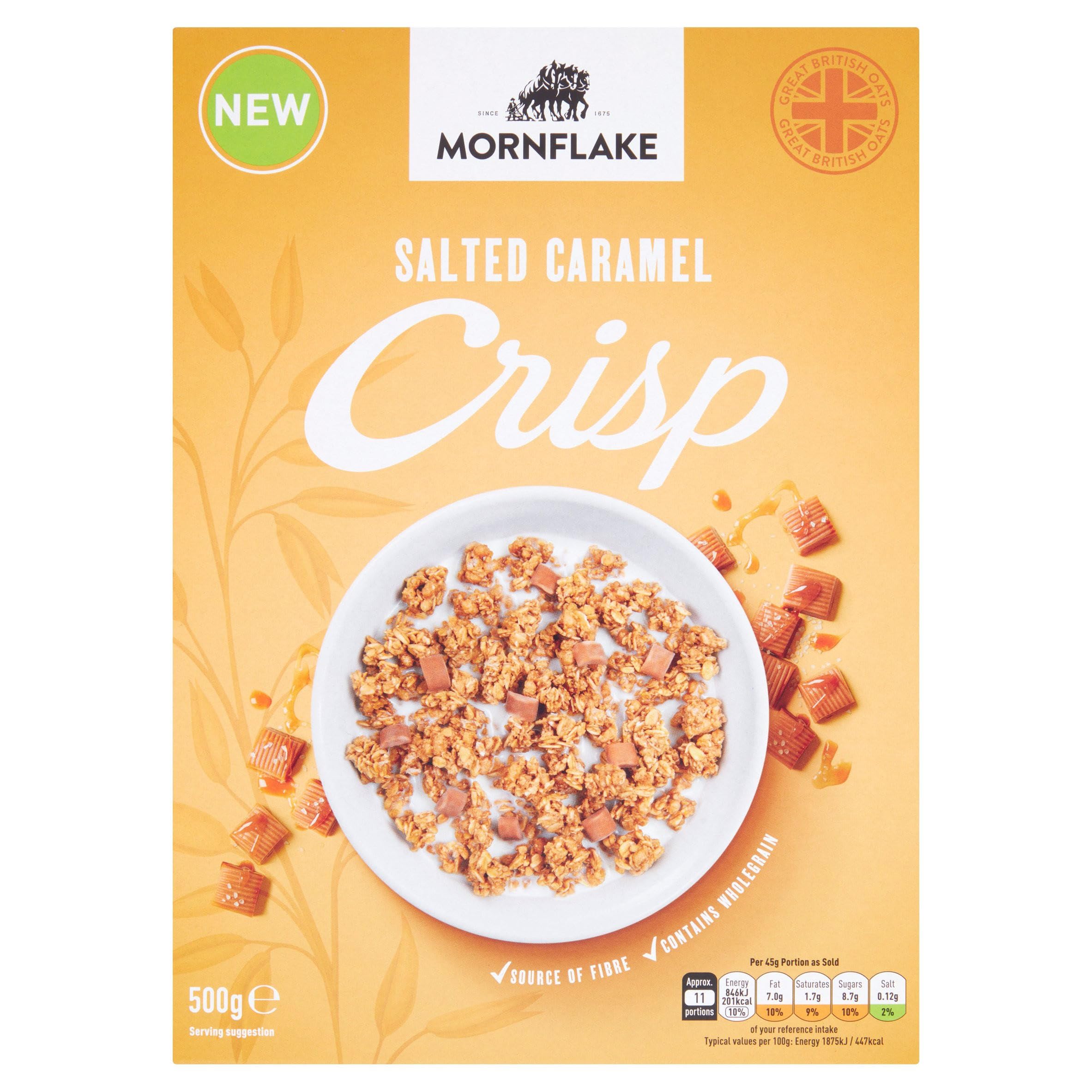 Mornflake White Salted Caramel Crisp 500G