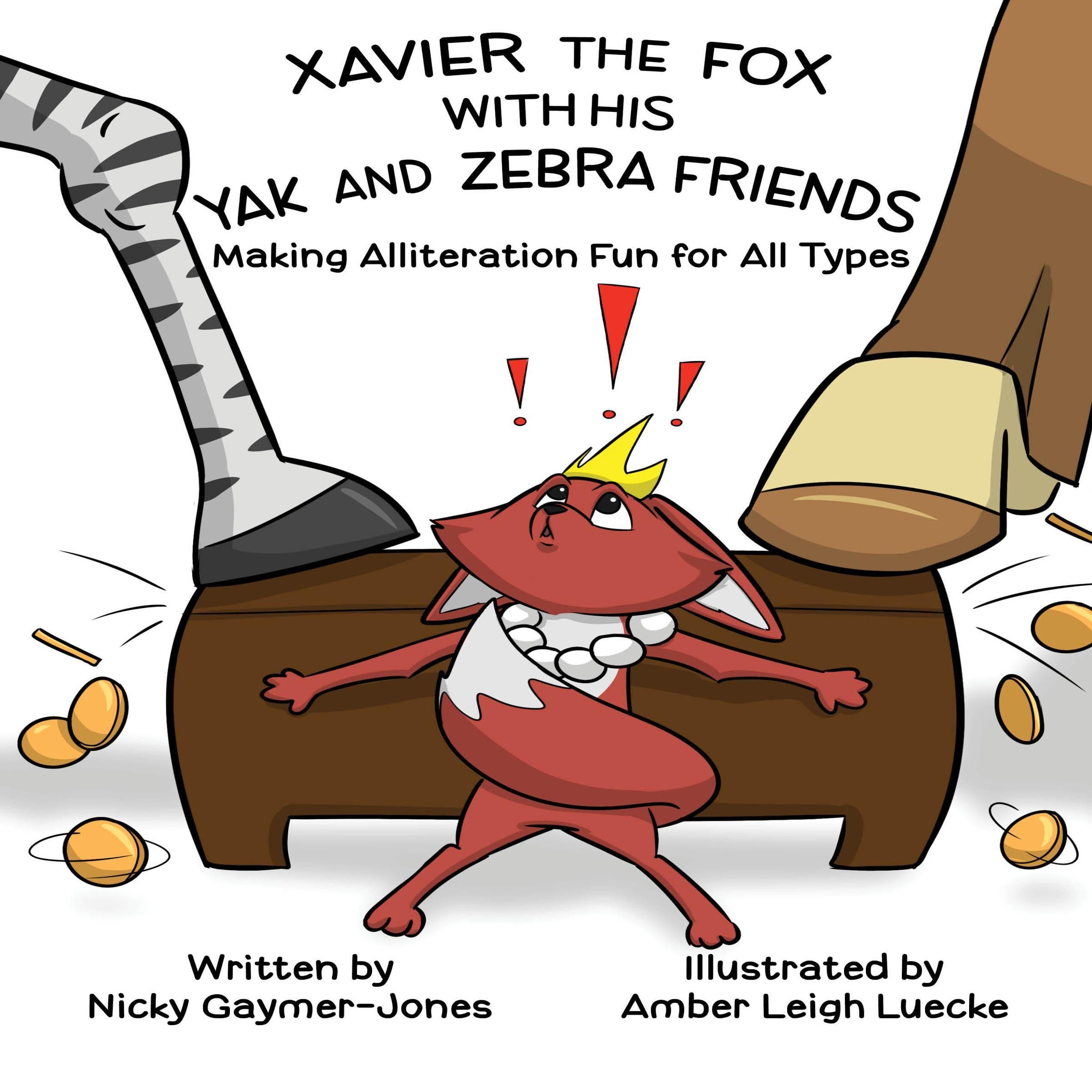 Xavier the Fox with His Yak and Zebra Friends