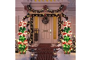 Skylety Christmas Peppermint Candy Outdoor Decorations 44 Inch Xmas Yard Signs Stake...