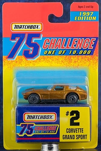 Matchbox 1997 75 Challenge #2 - Corvette Grand Sport Limited Edition 1 of 10,000