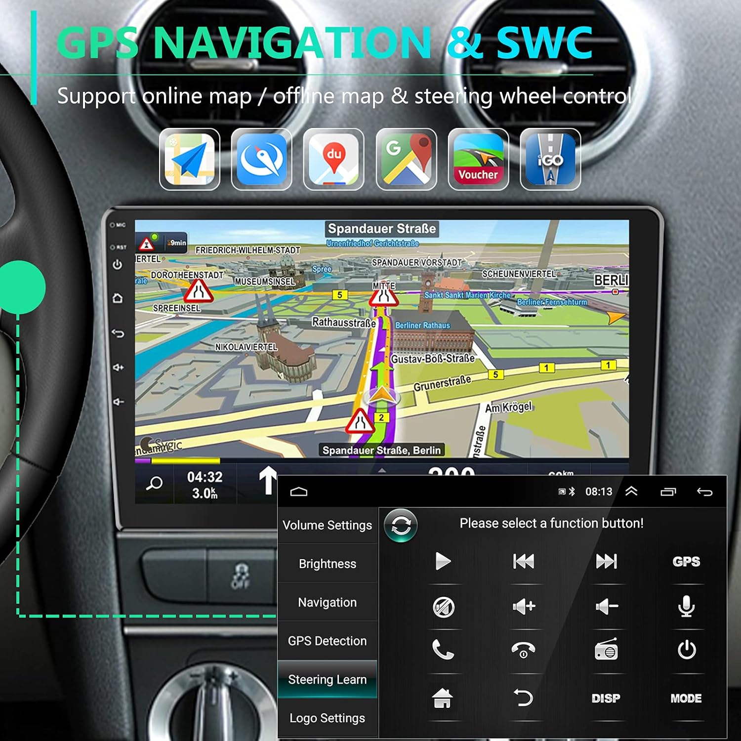 🛒 Flаѕh Sаlе Double Din Car Stereo 10.1 Inch Android Navigation Stereo Touch Screen in Dash Car Radio with Bluetooth FM Radio Receiver Support WiFi Mirror Link, Steering Wheel Control, Rear View Camera, Dual USB Blасk Frіdау Clеаrаnсе Double Din Car Stereo 10.1 Inch Android Navigation Stereo Touch Screen in Dash Car Radio with Bluetooth FM Radio Receiver Support WiFi Mirror Link, Steering Wheel Control, Rear View Camera, Dual USB