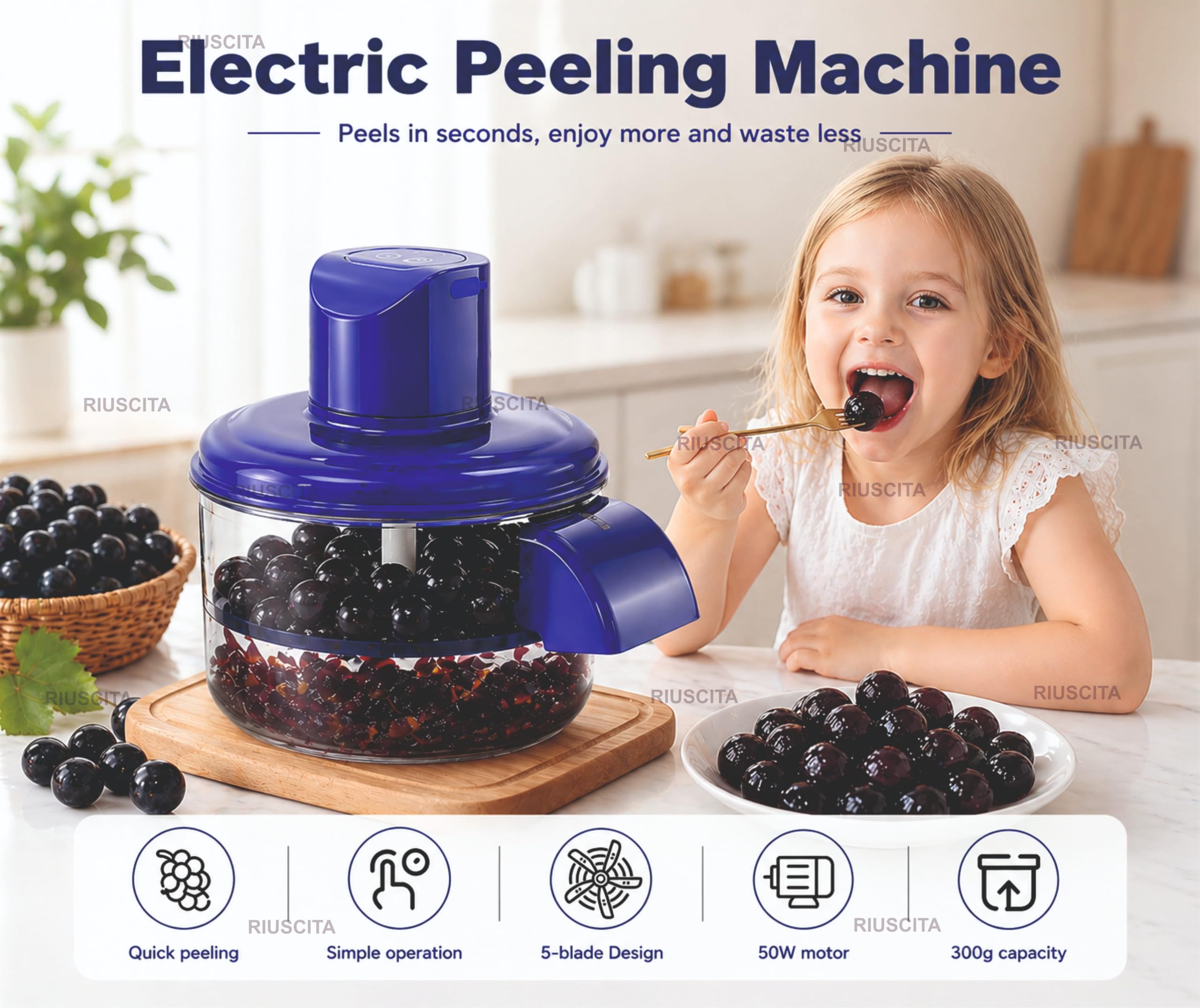 Electric Fruit Peeler - Fast & Easy Peeling -6