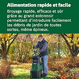 Broyeur de jardin à turbine Bosch - AXT 25 TC (2500 W; conçu pour le bois et les débris de jardin; bac de ramassage intégré de 53 L; livré dans un carton) - 3