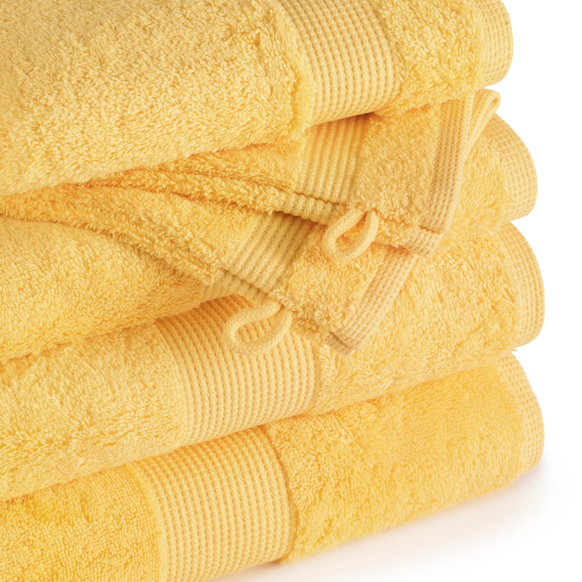 Jalla Serviette de Douche 70 x 130 cm Canari - Serviette Bain Coton