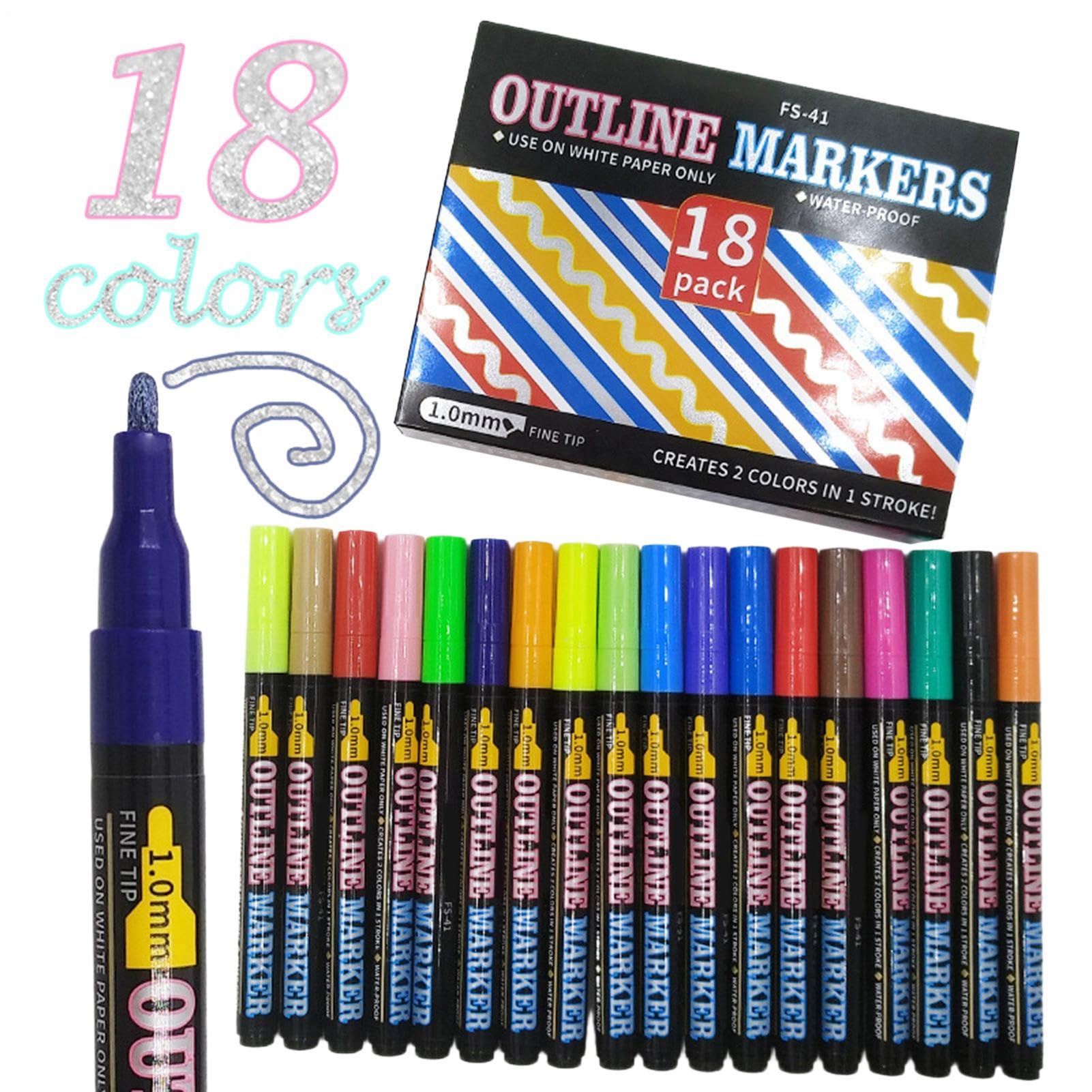 Marqueurs fluorescents esthétiques et couleurs assorties en set - 8