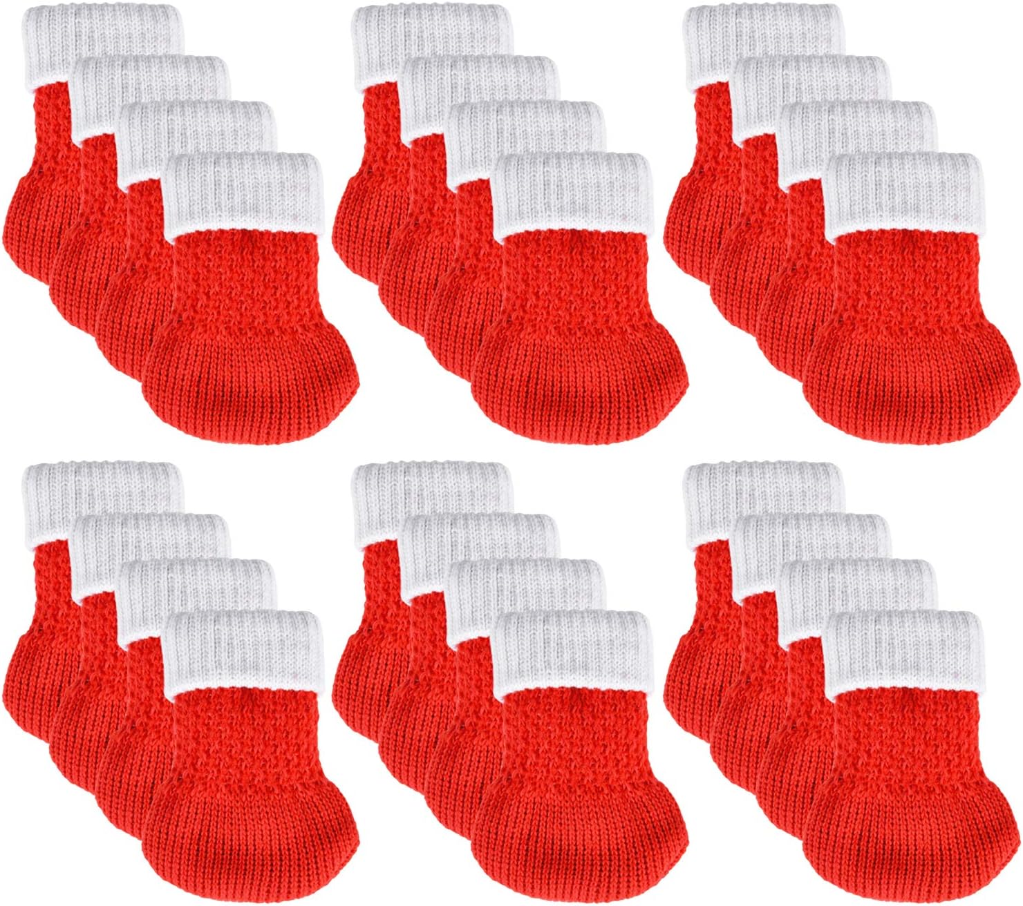 Chair Socks, Outgeek 24 Pack Knitted Furniture Feet Socks Chair Leg