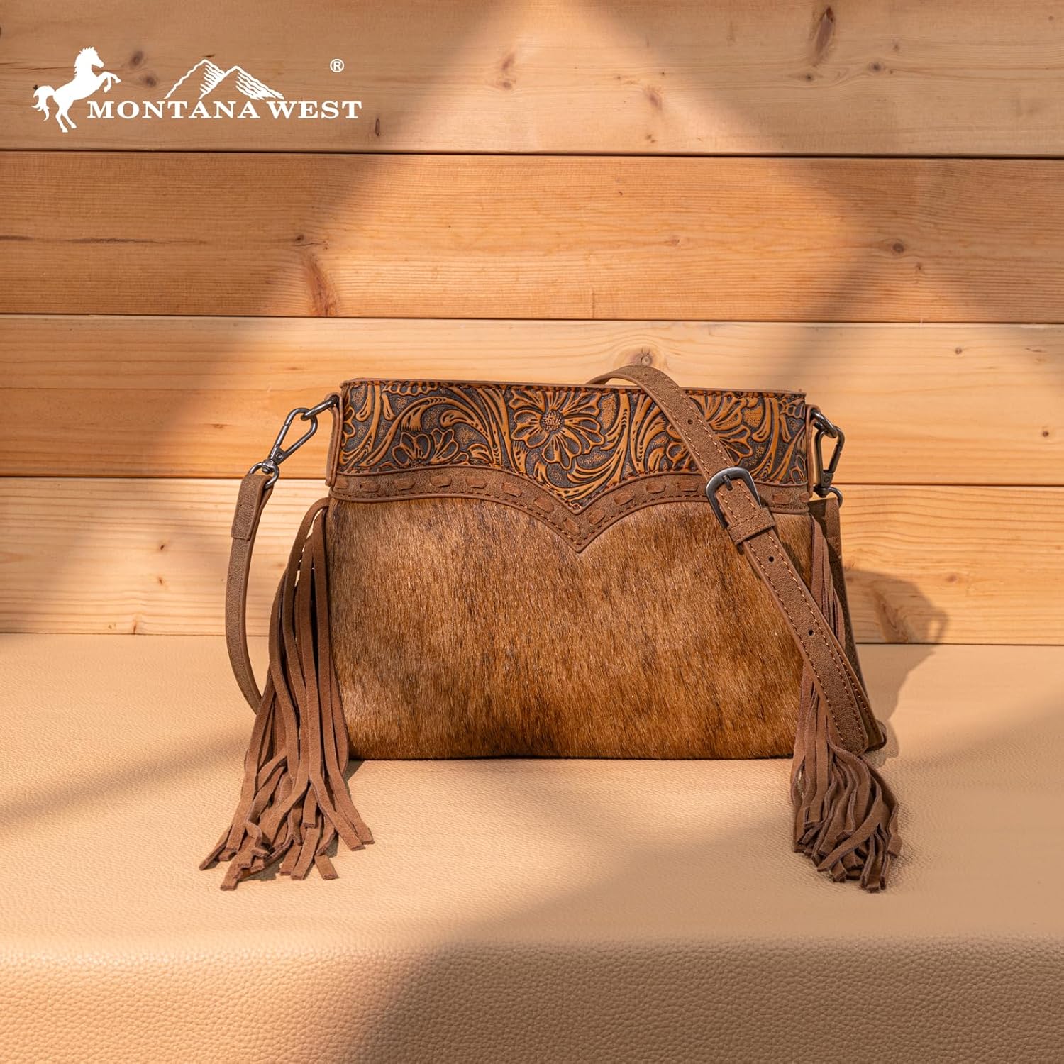 Trinity Ranch Western Crossbody bag for Women Hair-On Cowhide Purse - Image 2