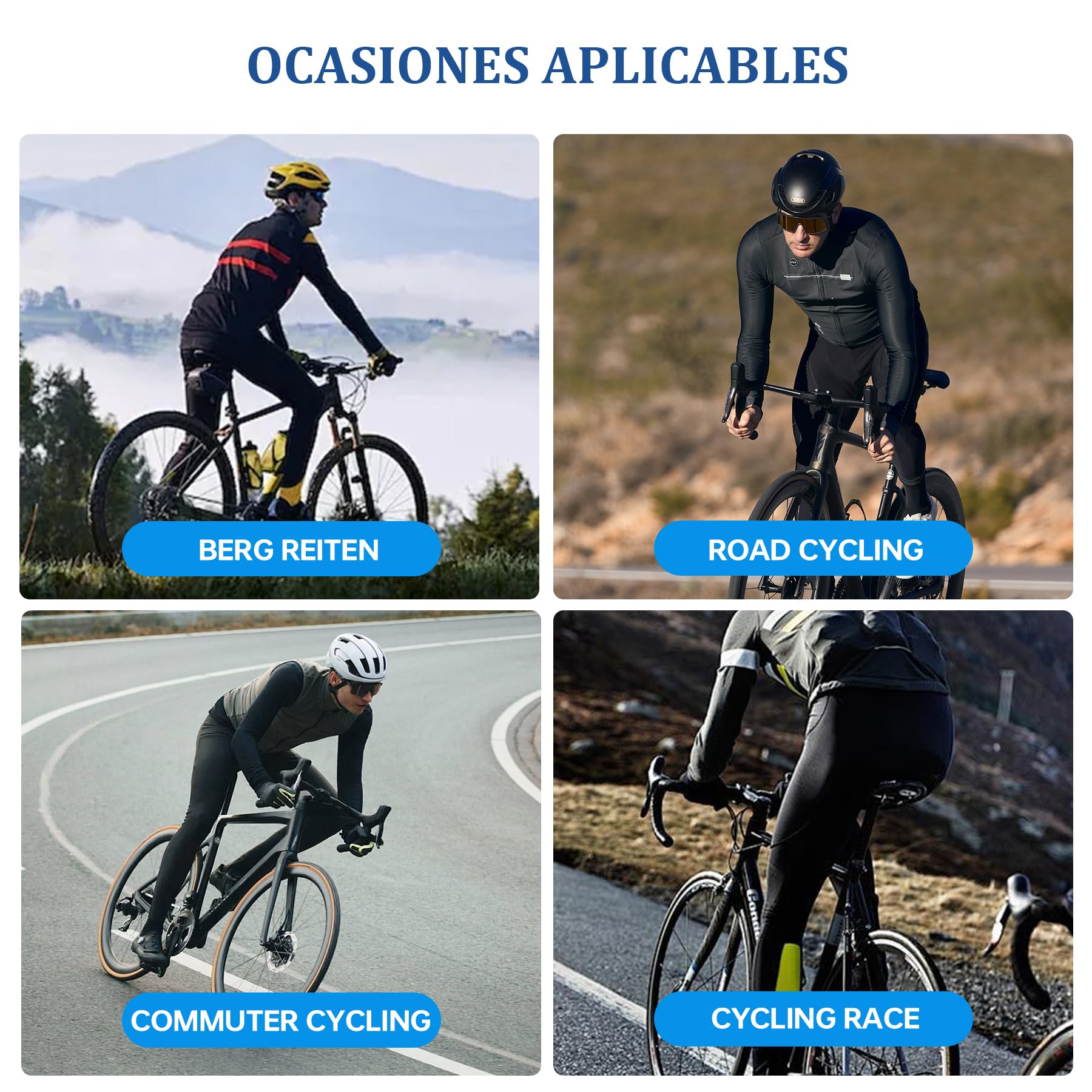 X-TIGER Cyclisme Pantalons Homme avec Padded Respirant Long Bike Compression Leggings Cycliste Pantalon de Vélo Pantalon