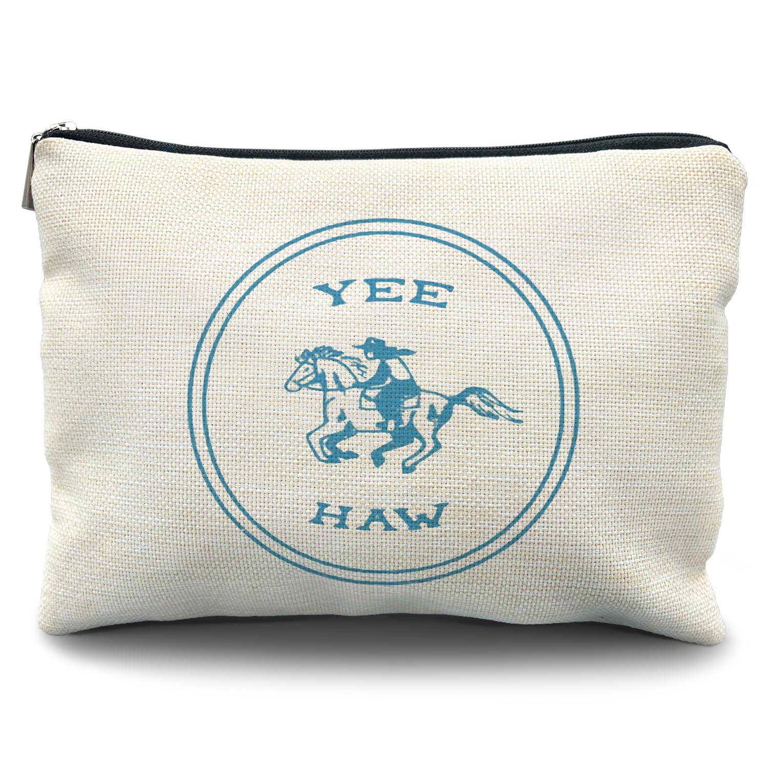 Likjad Western Makeup Bags for Women,Yee Haw Western makeup bag，cowgirl gifts,western gifts for women,Western gifts,cowgirl makeup bag