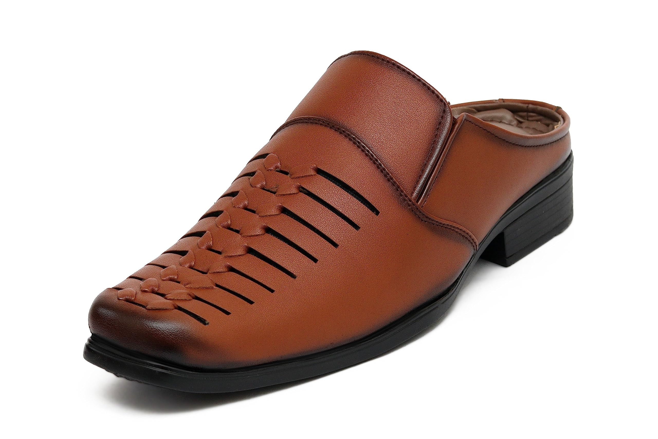 SHOOZ Tan Synthetic Back Open Stylish Sandals for Men - 13 UK (B0B6GB6MTM) Amazon Price History, Amazon Price Tracker