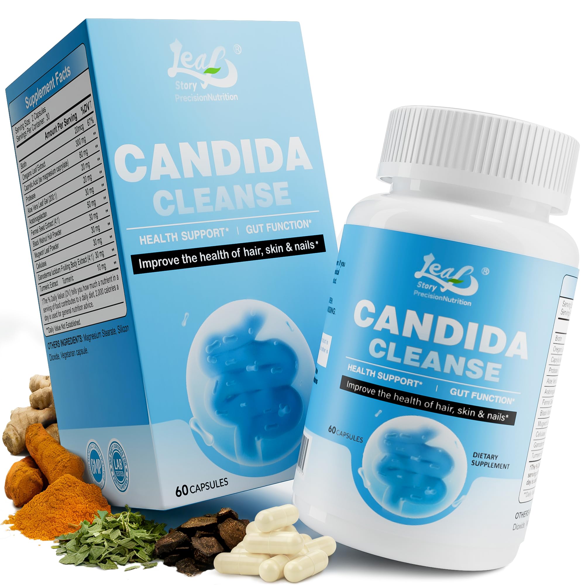Amazon.com: LeafStory Candida Cleanse for Women, Oregano