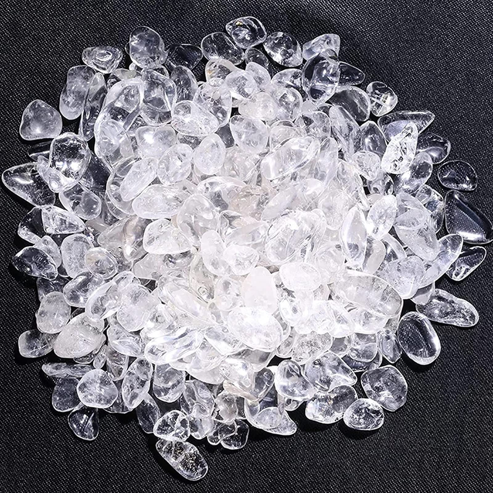 s Natural Beautiful Ghiaia Cristallo Bianco Quarzo Decorazione Campione Acquario for la Decorazione di Cristalli Reiki (Size : 500g)