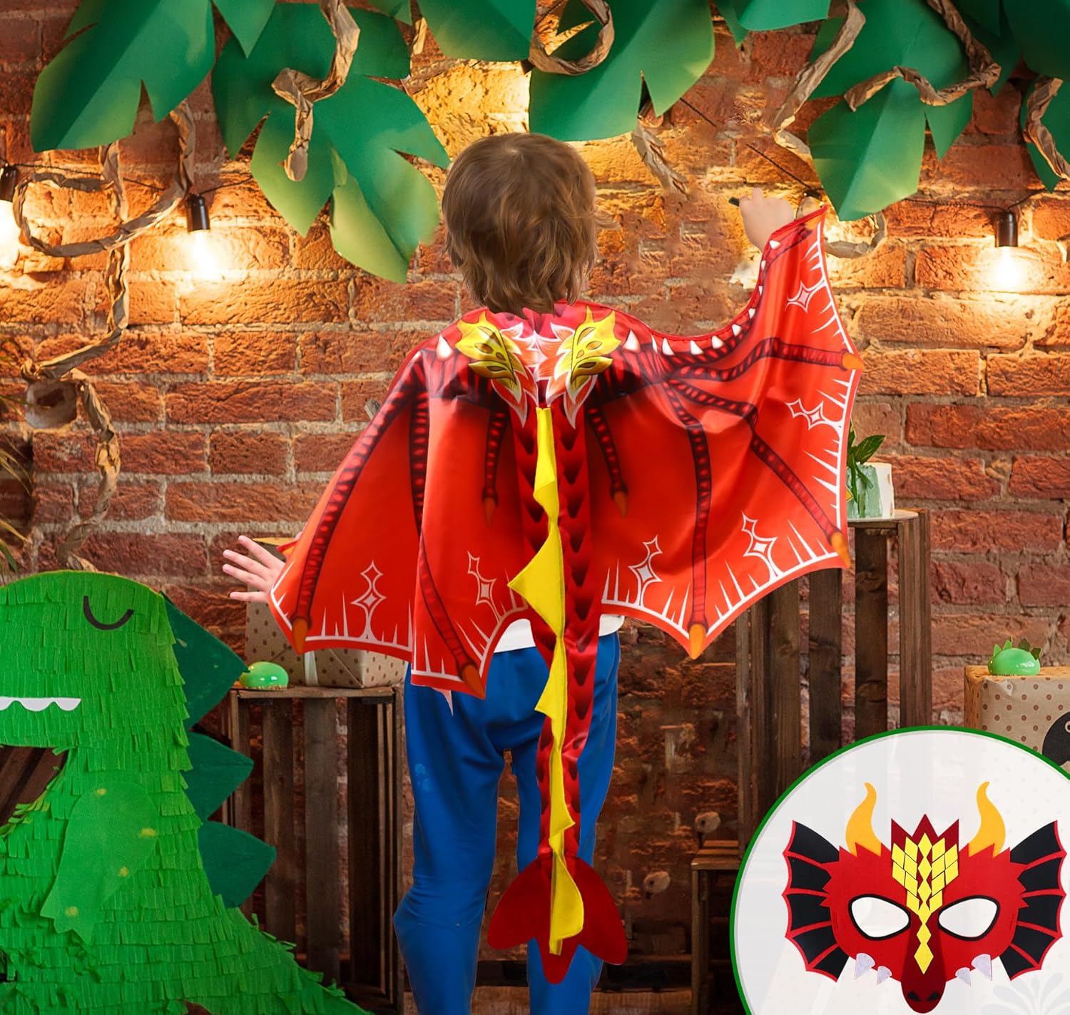 D.Q.Z Toddlers Dragon-Wings Costume for Kids Dinosaur Toys Gifts for 4 Years old Boys Girls Birthday Dress Up Party - Image 5