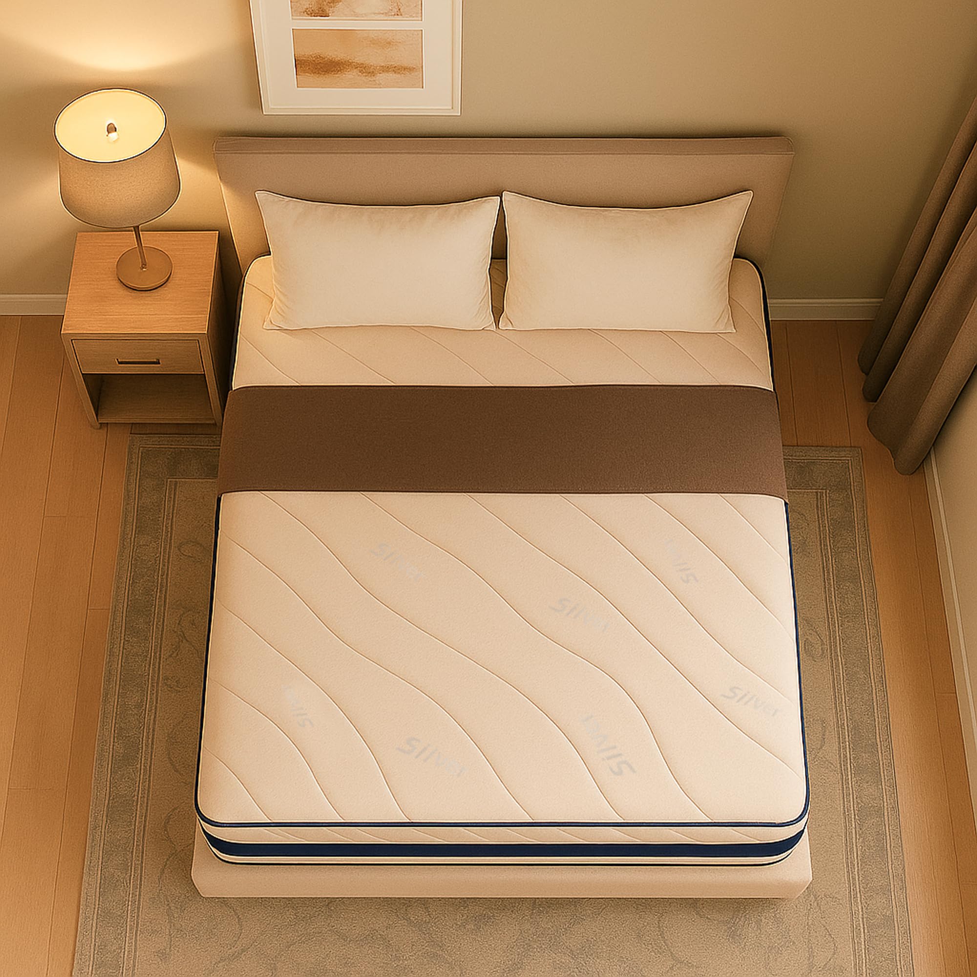 Baldiflex Emporio Materasso Matrimoniale in Memory e Waterfoam Trionfo Misura 160x200 cm H 22 cm