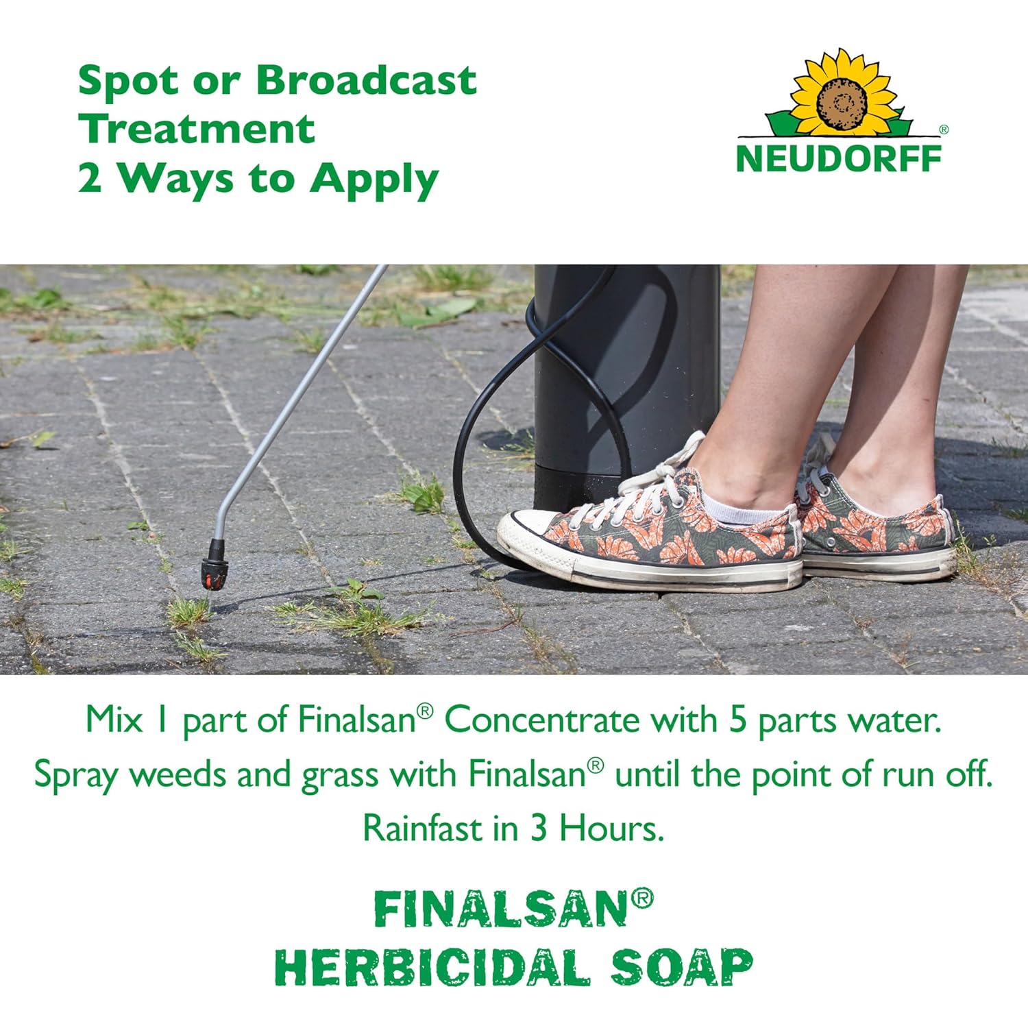 Finalsan Total Vegetation and Weed Killer Concentrate 2.5 Gallon for Weed, Grass, Moss & Algae on Hard Surface | Herbicidal Soap Covers up to 10,000 Square Feet & Makes up to 15 Gallons of RTU Spray