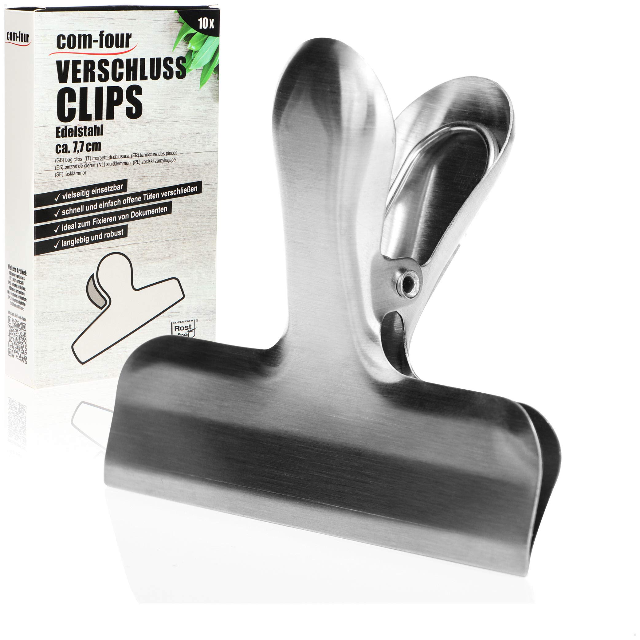 21x clip di tenuta per alimenti, clip per conservare sacchetti di alimenti, congelatore, frigorifero, multicolore, misure assortite