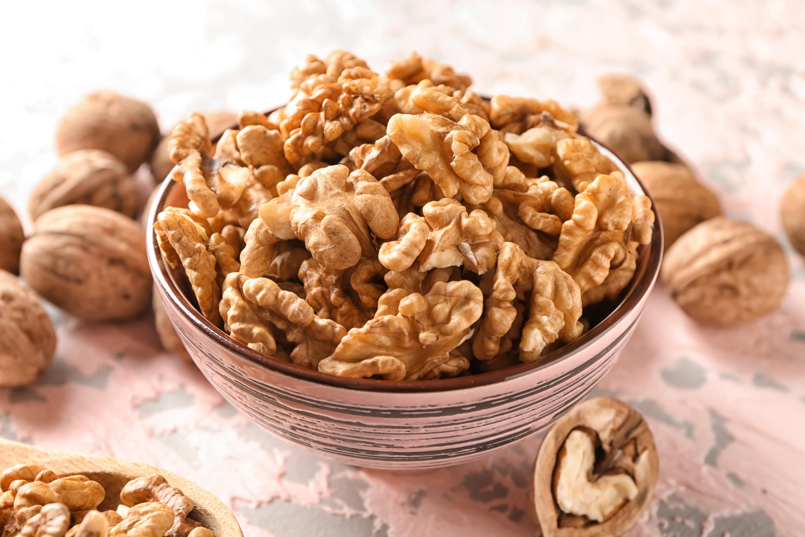 Nueces orgánicas partidas por la mitad, 3 bolsas de 300 g