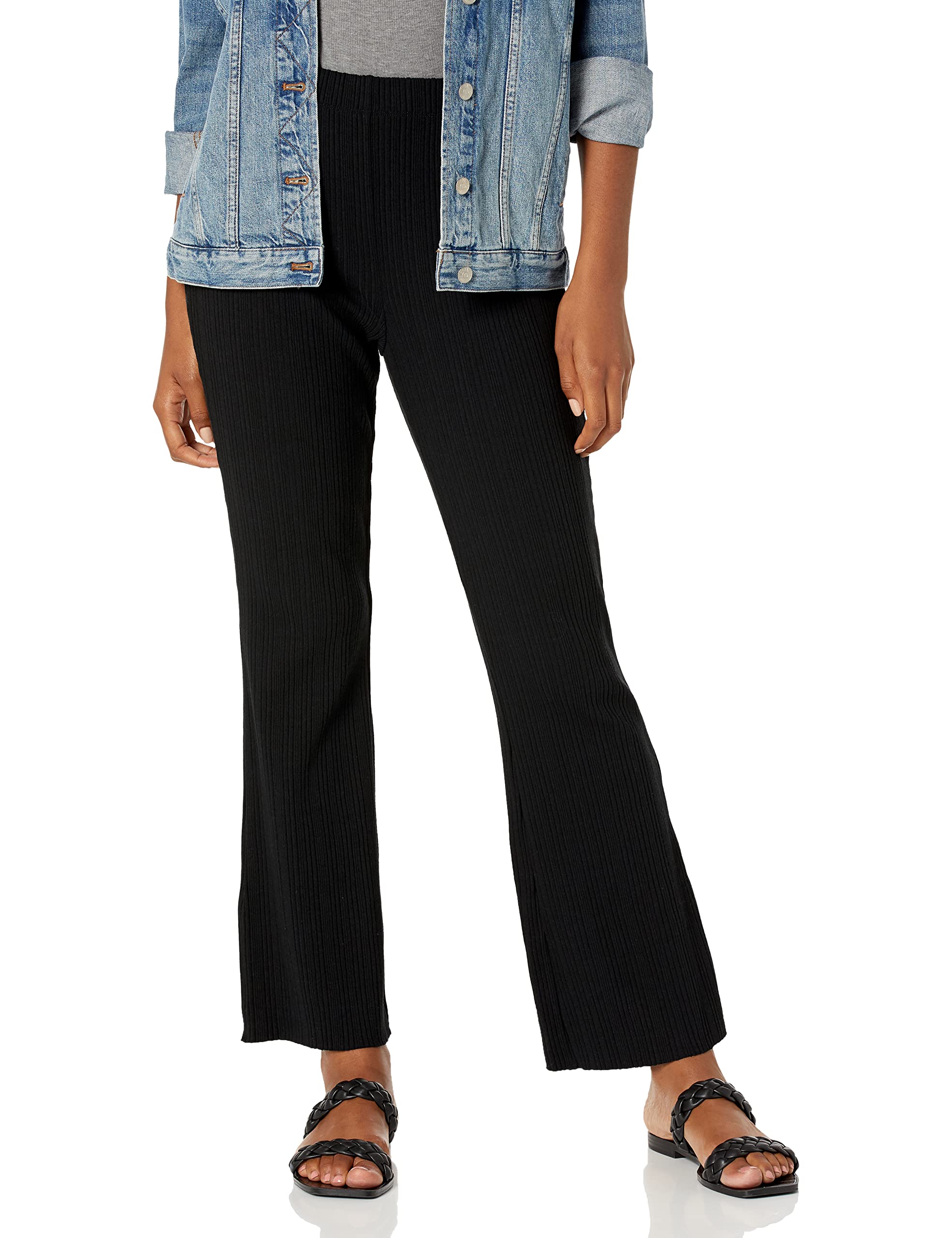 Vince Womens Ribbed Flare Pant
