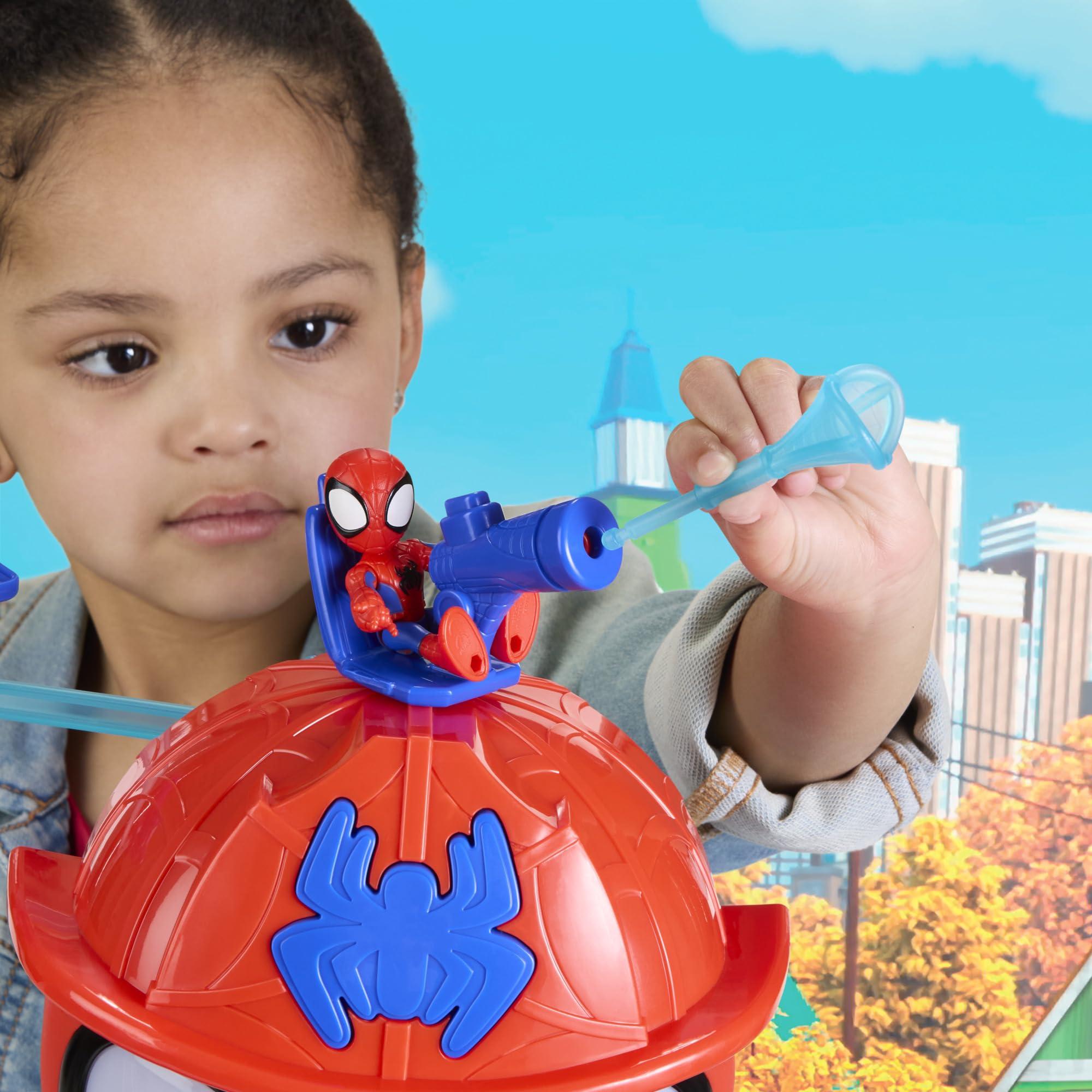 Zestaw do zabawy Pajęcza kwatera z serii Rescue-Webs z serialu Marvela "Spidey i super-kumple"