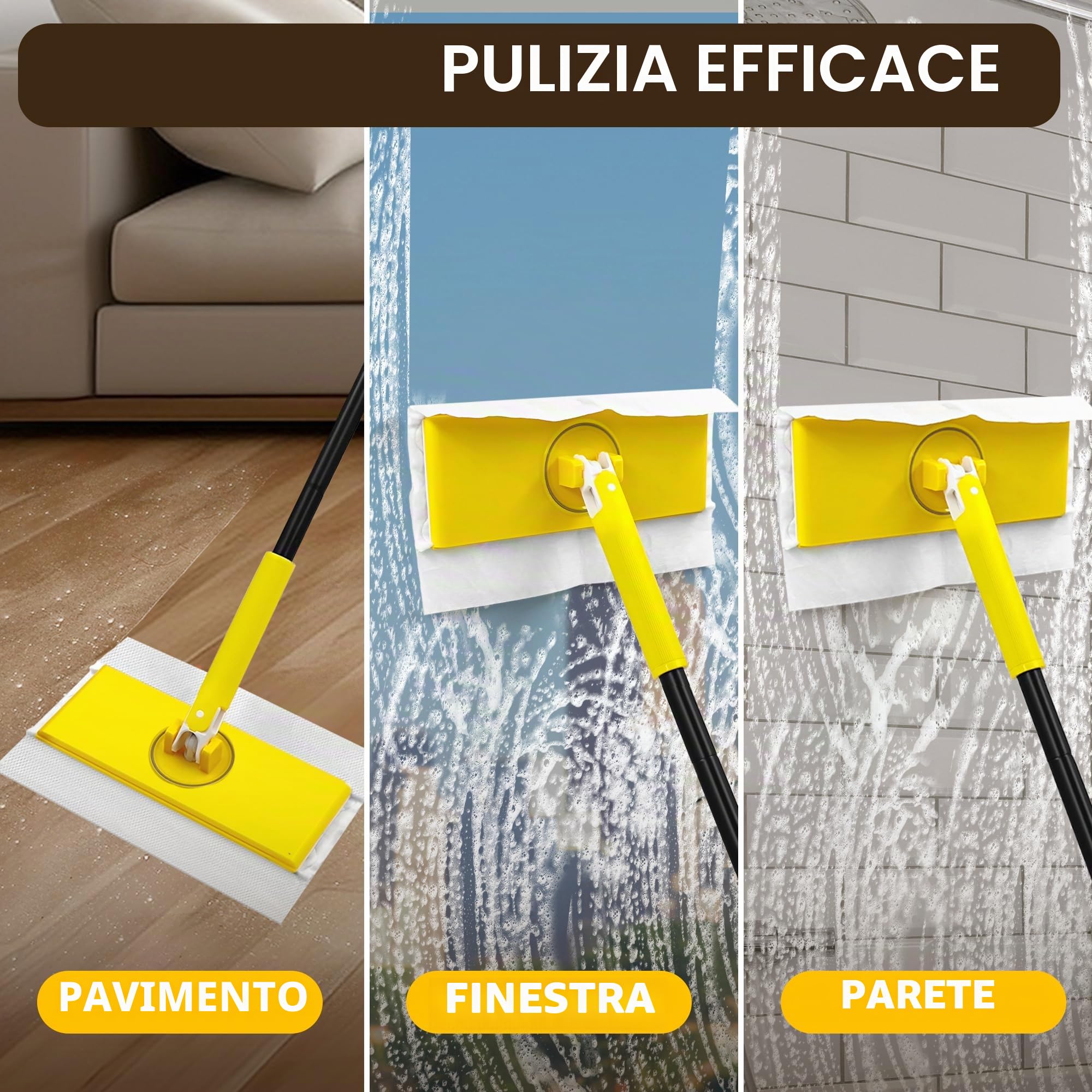 NEWE Mocio automatico per cambio panno portatile