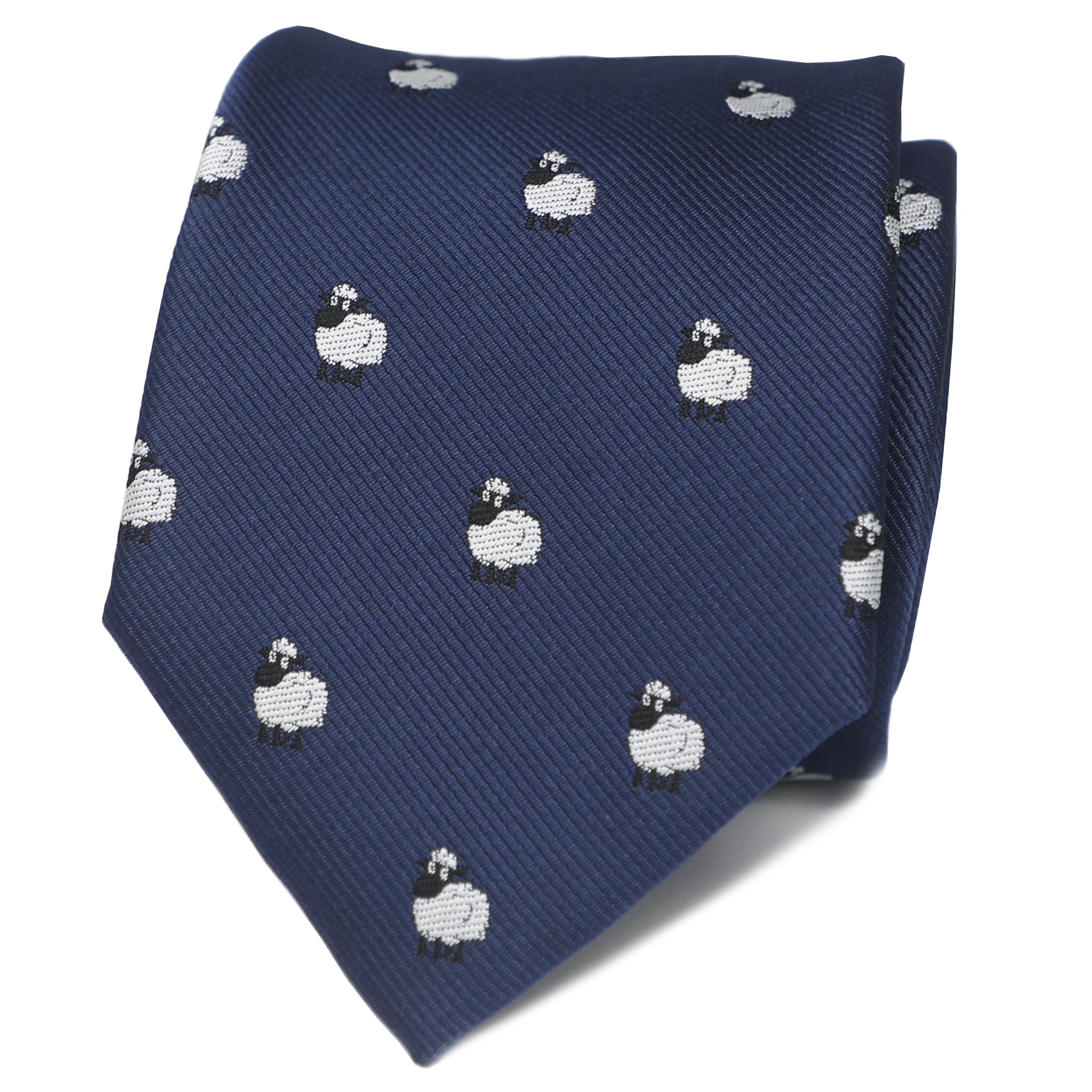 MENDEPOT Animal Pattern Necktie With Gift Box Sea Animal Pattern Tie Father's Day Birthday Gift Tie, Sheep, Medium