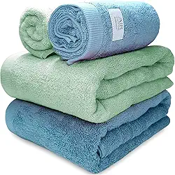 Jogo de Banho Gigante Banhão Buddemeyer Dual Air 100% Algodão 4 peças Toalha Alta Absorção Macia Grossa (Verde Azul 3181/1948)