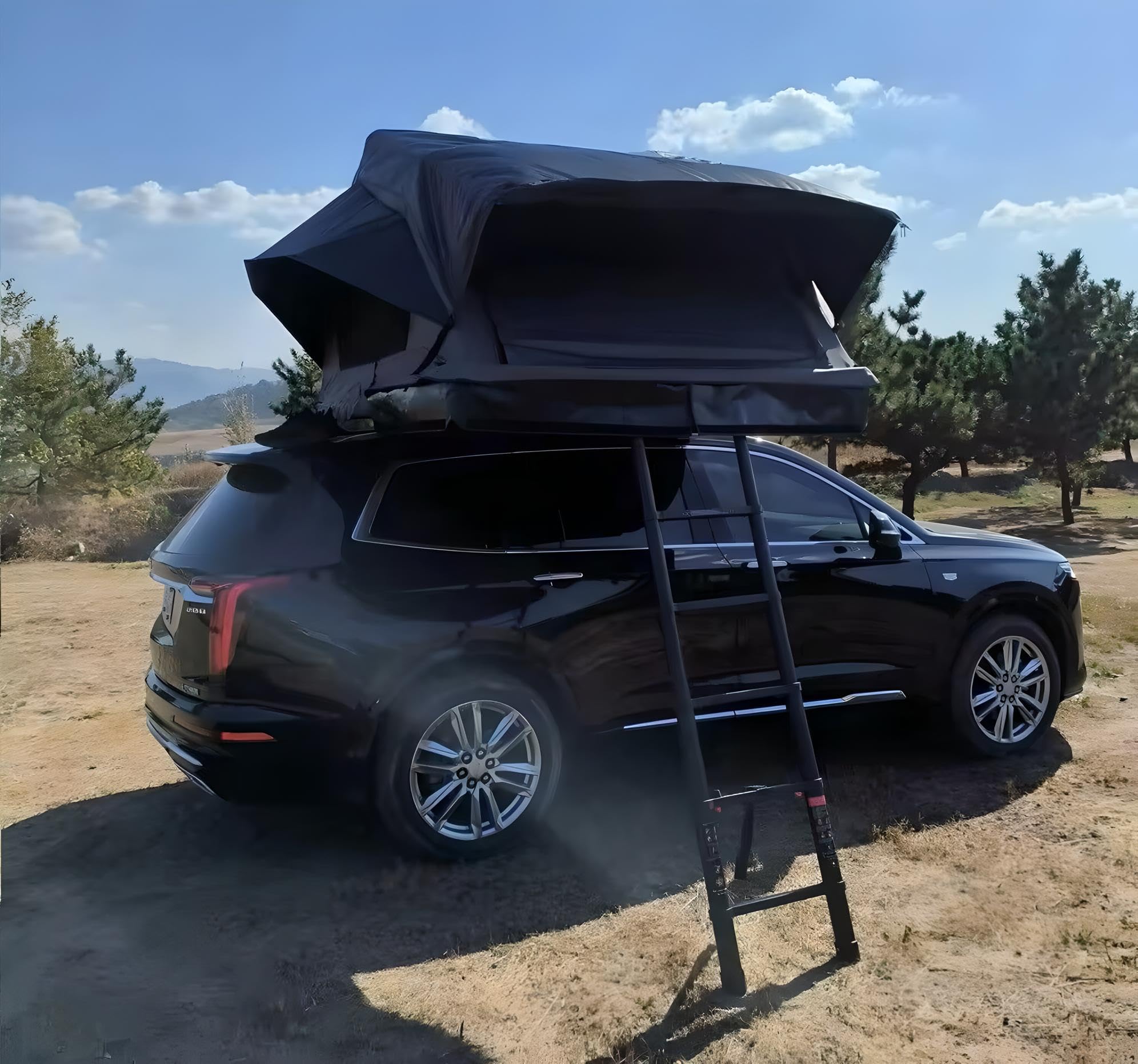 Autodachzelt Grau/Schwarz Softcase Dachzelt Auto 2 Größen