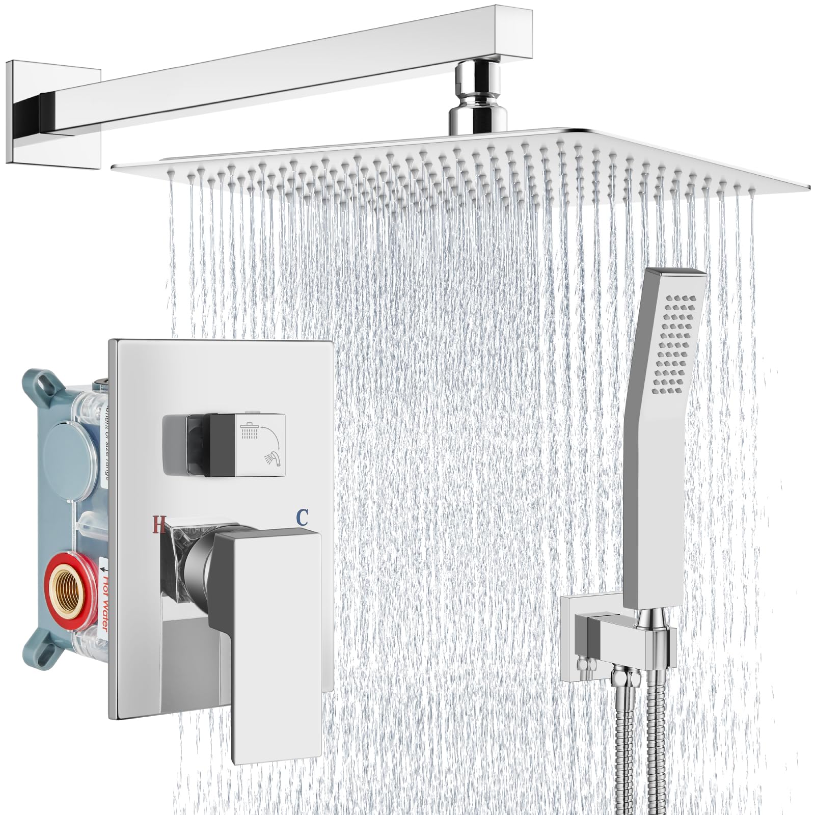 Aolemi Brushed Nickel Shower Faucet Set -23 Aolemi Brushed Nickel Shower Faucet Set -23