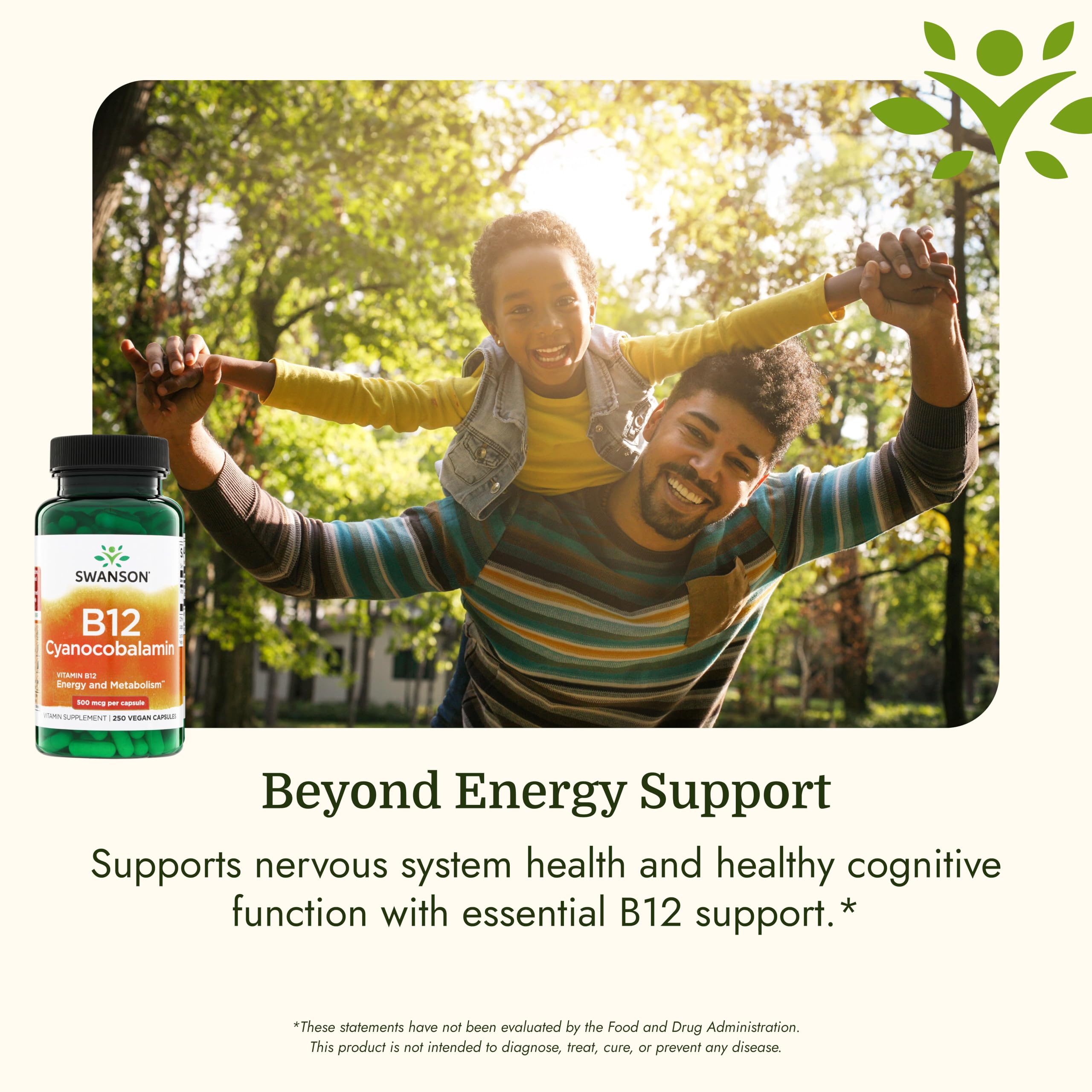 Amazon.com: Swanson Vitamin B12 Cyanocobalamin 500 mcg, 250 Vegan