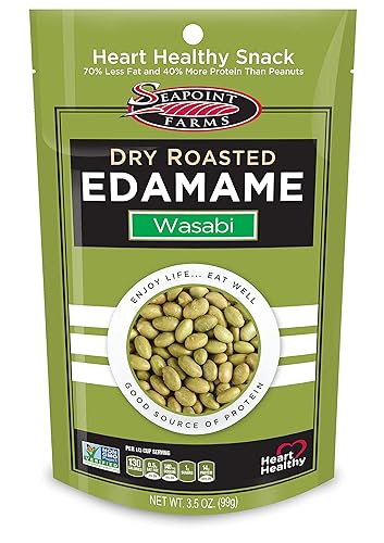 Seapoint Farms - Edamame asado seco, bocadillo sin gluten, 4 onzas