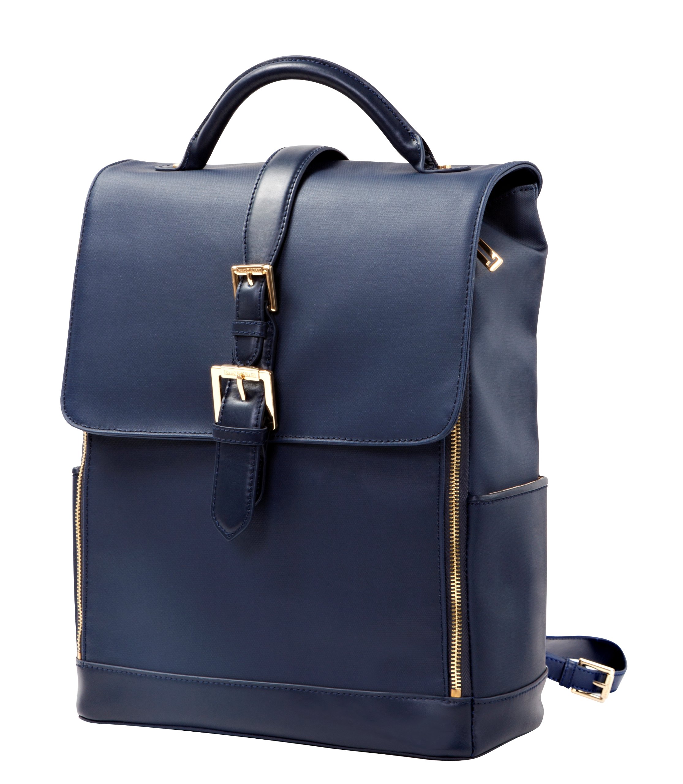 Isaac Mizrahi Kathryn Full Size Coated Canvas Camera Backpack for DSLR Cameras, Up To 7 Lenses, Accessories and Other Tech Items (Blue): Buy Online at Best Price in UAE