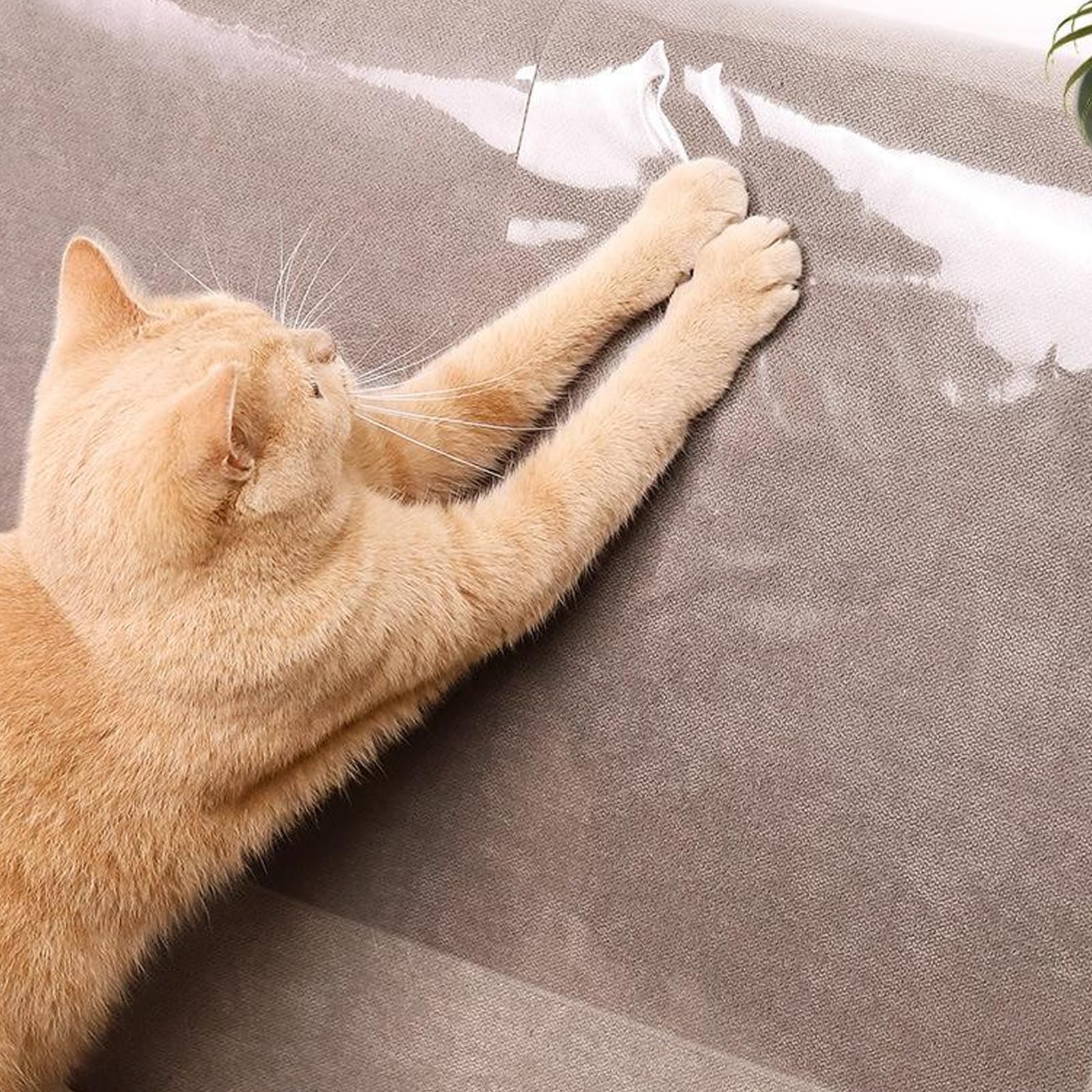 Láminas protectoras autoadhesivas para gatos, para sofá, brazos, muebles, esquinas, película transparente, antiarañazos, durabilidad, protección contra arañazos