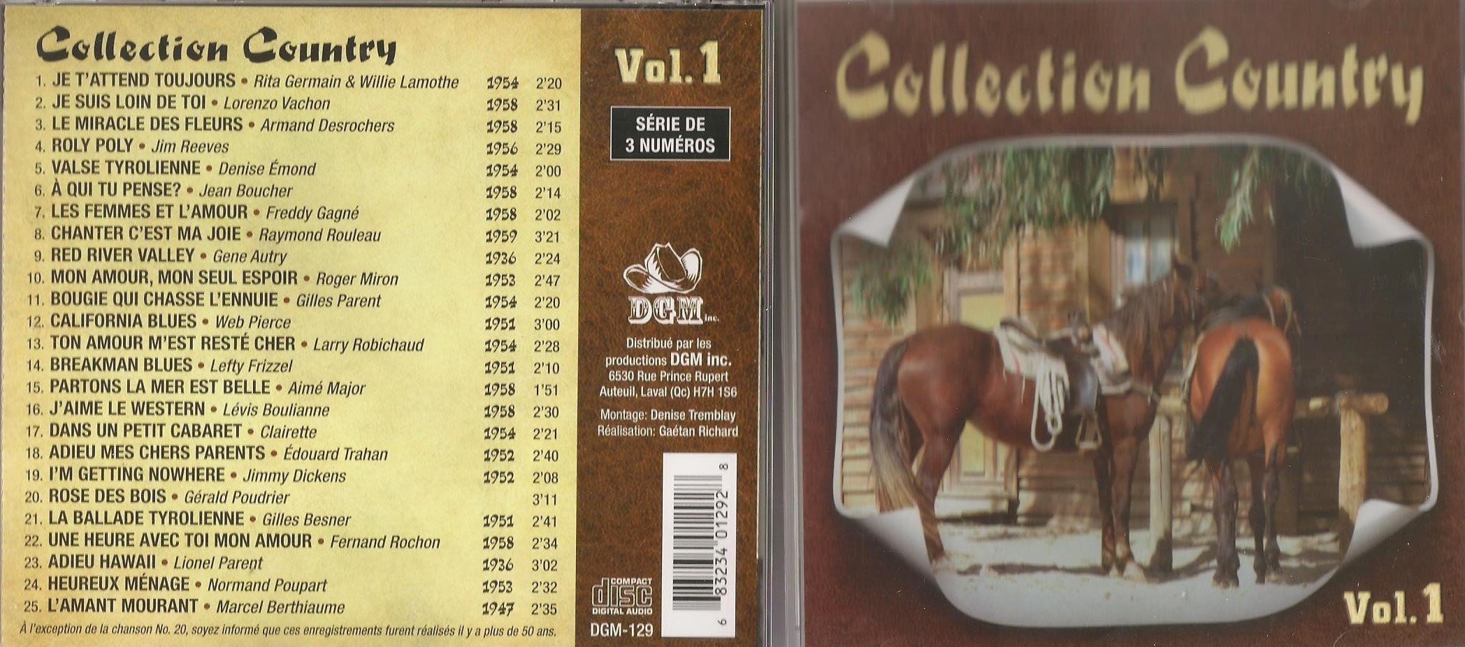 Collection Country Volume 1 (DGM) [Audio CD]