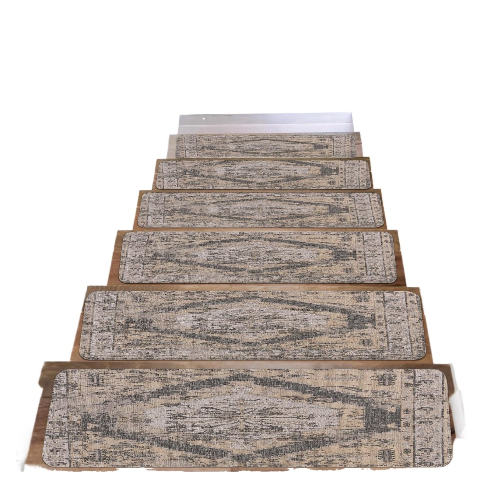 MFWHEFJ Stair Treads Stair Carpet Sets Slip Resistance Stair Tread Mats Step Rug For Stair 20X76cm Fit For All Stair(Grey,1pc)