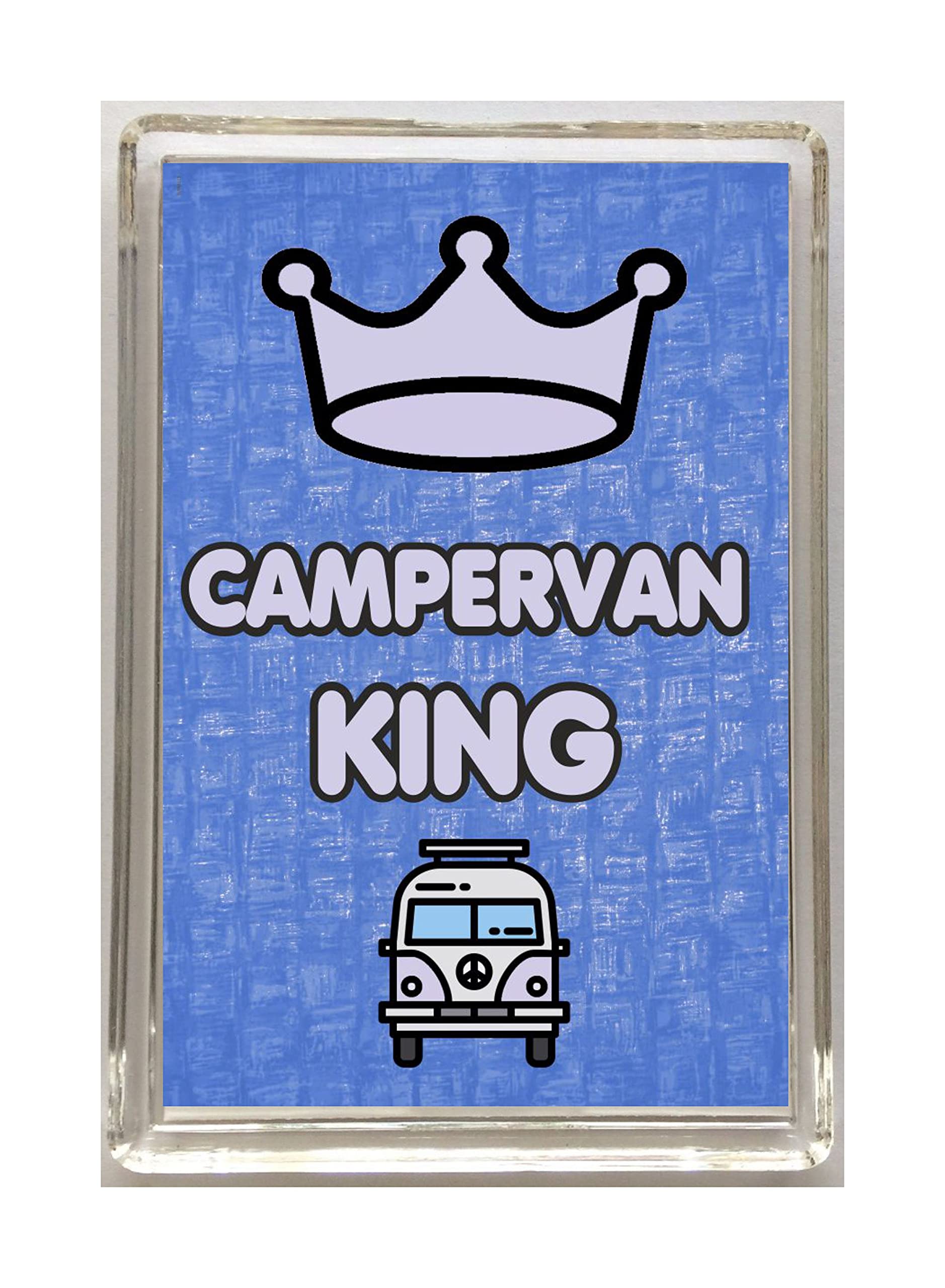 'Clare's Cosmetics' Fun Camerpan Lover Gift – Campervan King – Fridge Magnet - Novelty Present