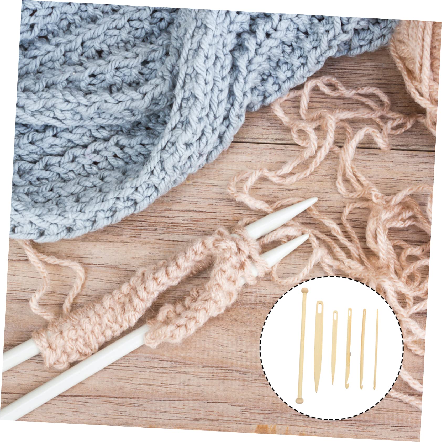 NUOBESTY Complete Loom Tool Set Weaving Loom Accessories for Knitting Coasters Scarves Easy to Use