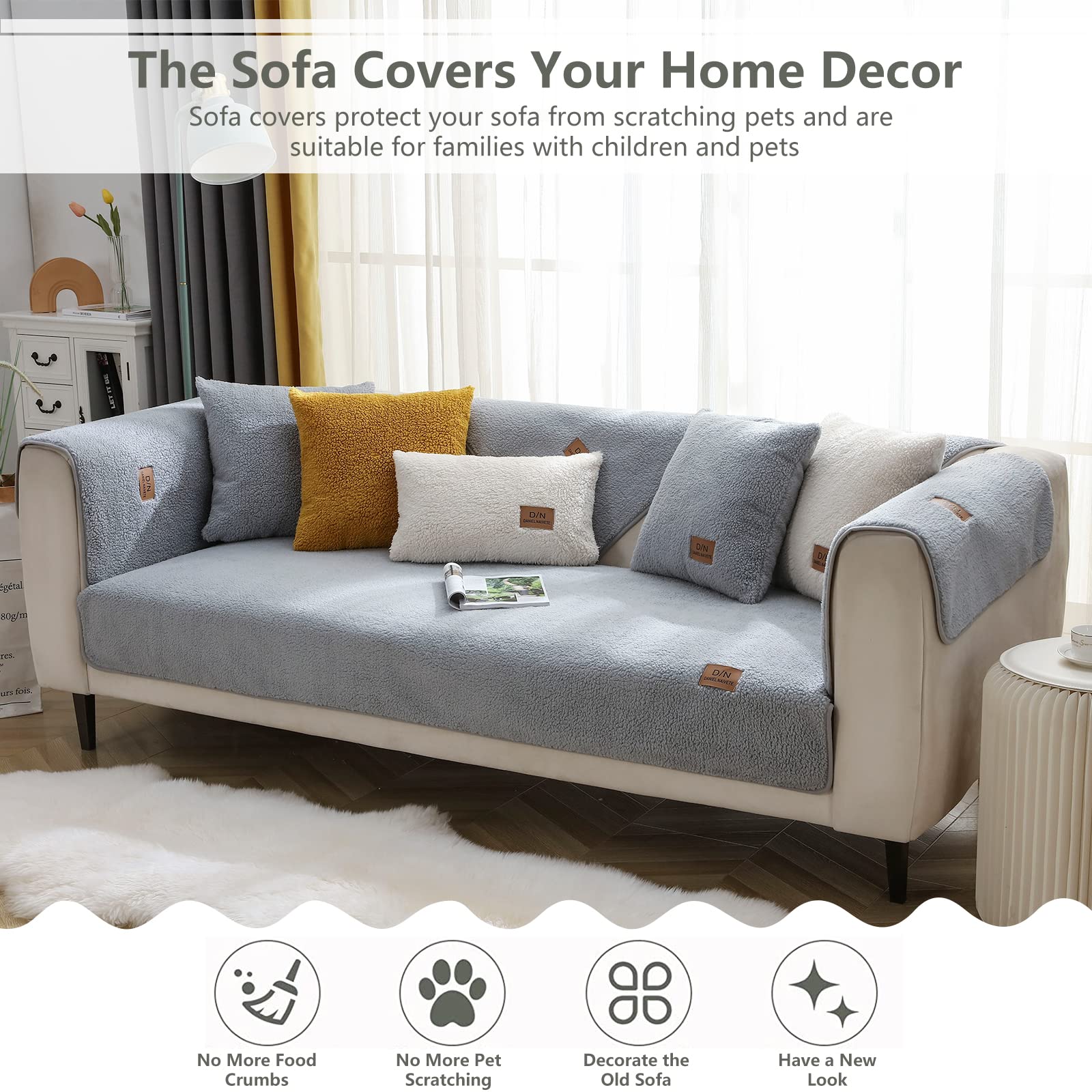 VanderHOME Sofa Cover 1 2 3 4 Seater - Image 3