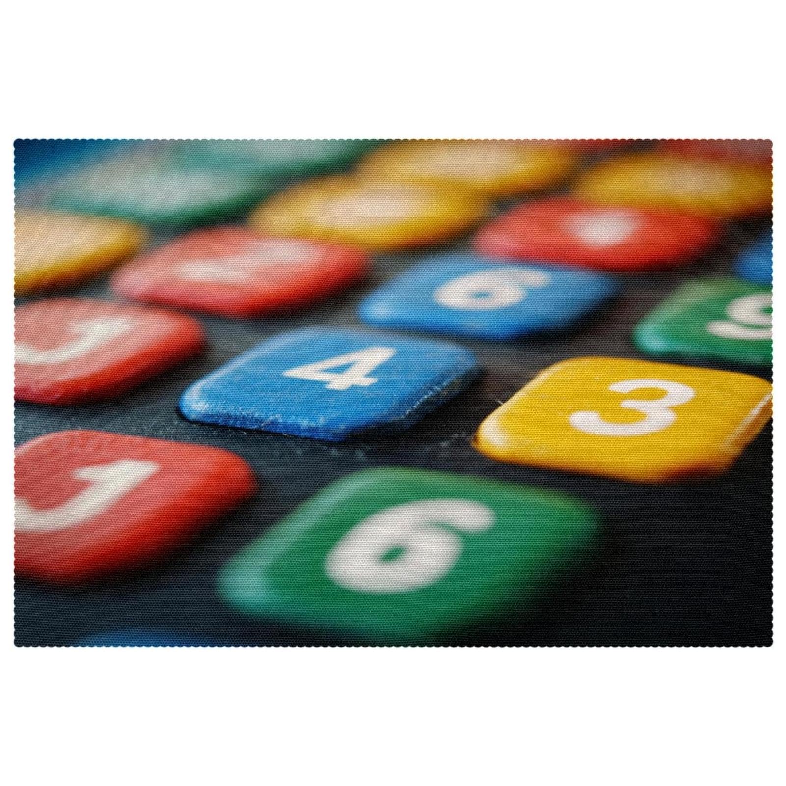 Sets de table colorés lettres et chiffres pour animer le repas de vos enfants en famille