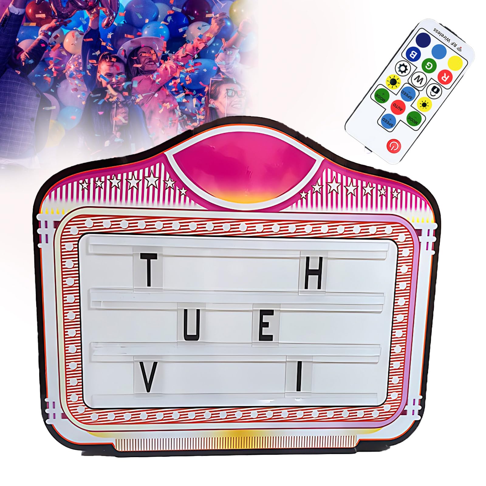 Bottiglietta con lettera a LED per night club, display illuminato personalizzato per messaggi con lettere e numeri, ideale per uso lounge e bar