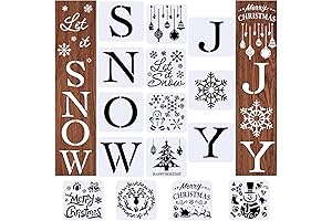 Joy to the World Stencil for Merry Christmas Home Decor, Let It...