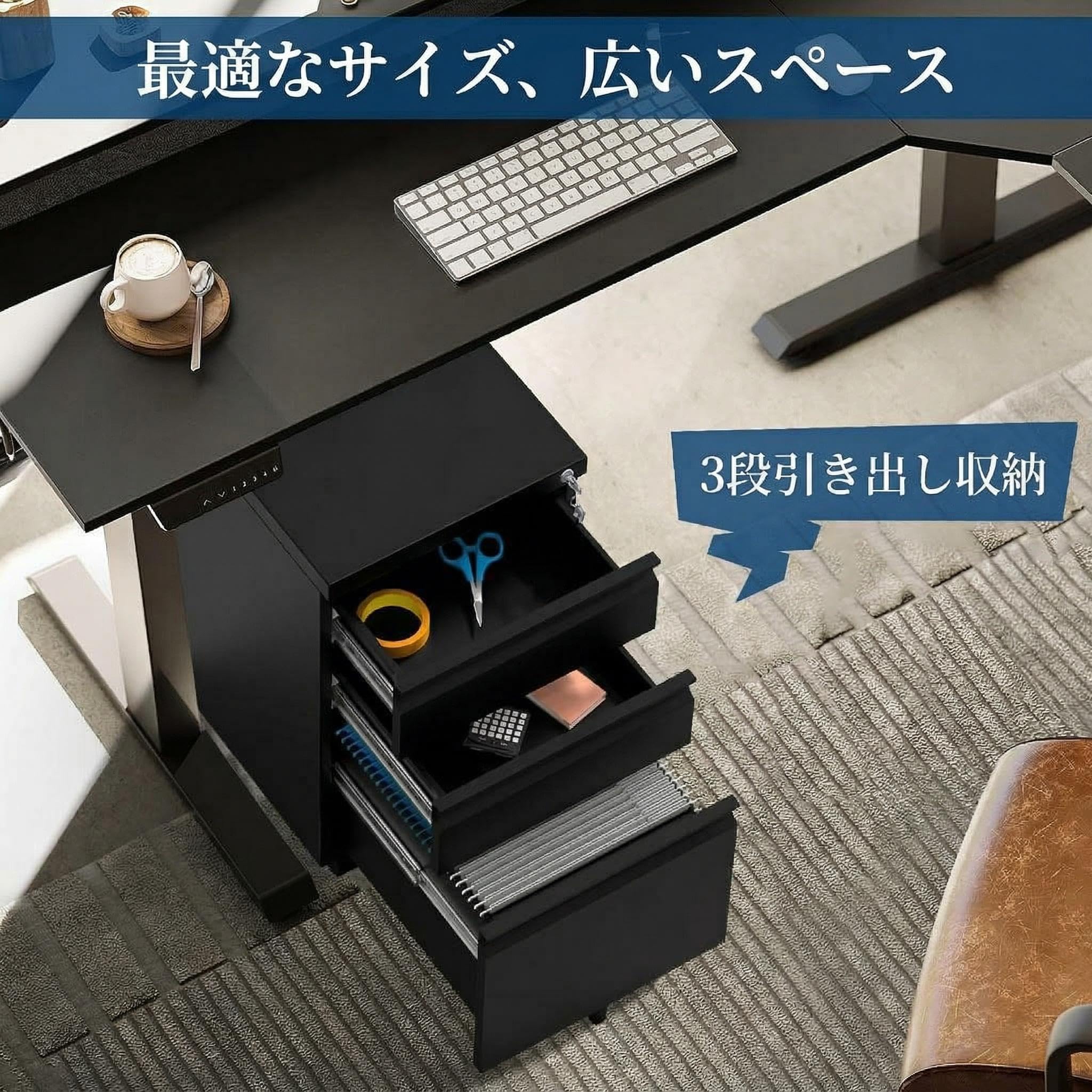 Amazon.co.jp: ガービー（Garvee） スチールサイドワゴン デスクワゴン