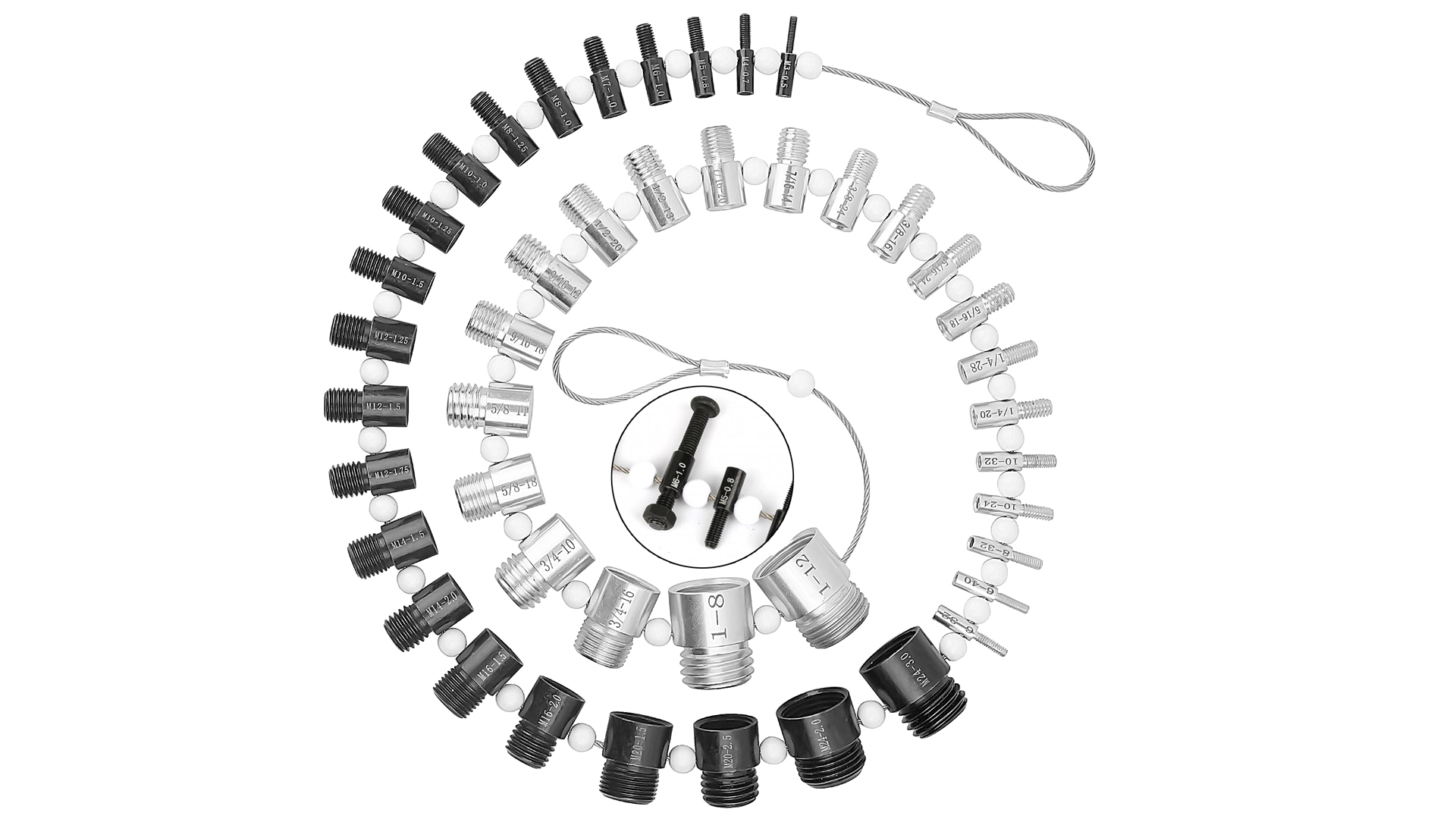 Buy Nut & Bolt Thread Checker - 26 Male/Female Gauges - 14 Inch & 12 Metric For Quickly Checking Nuts And Bolts Inch Or Metric And Verifying The Size And Thread Pitch