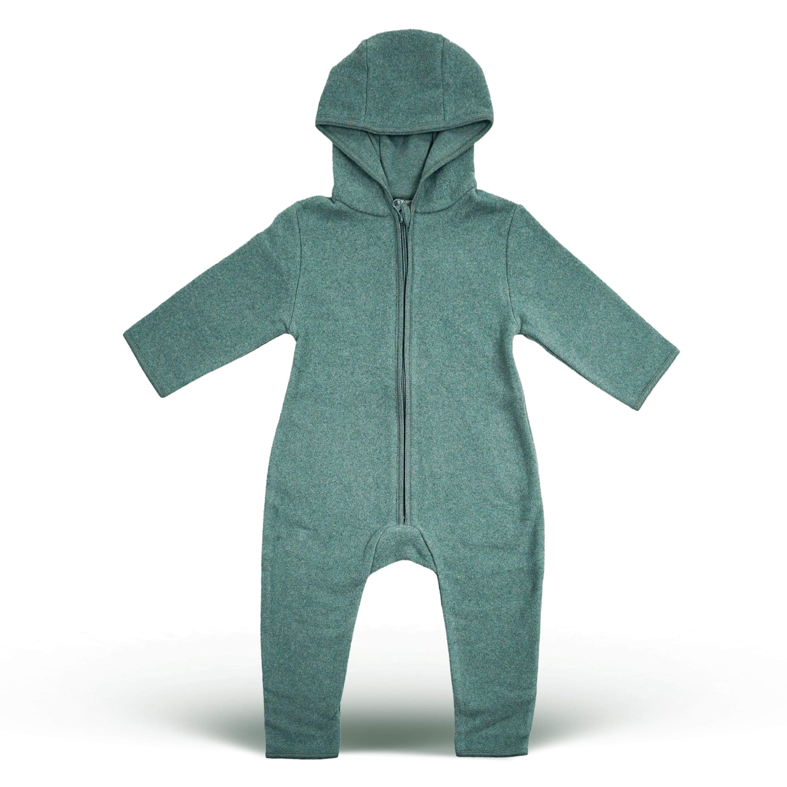 Fleece Overall aus Bio-Baumwolle (50/104) – Baby kuschelig weich, für jedes Wetter geeignet – Made in Europe – Fleece Overall Kinder nachhaltig und mitwachsend