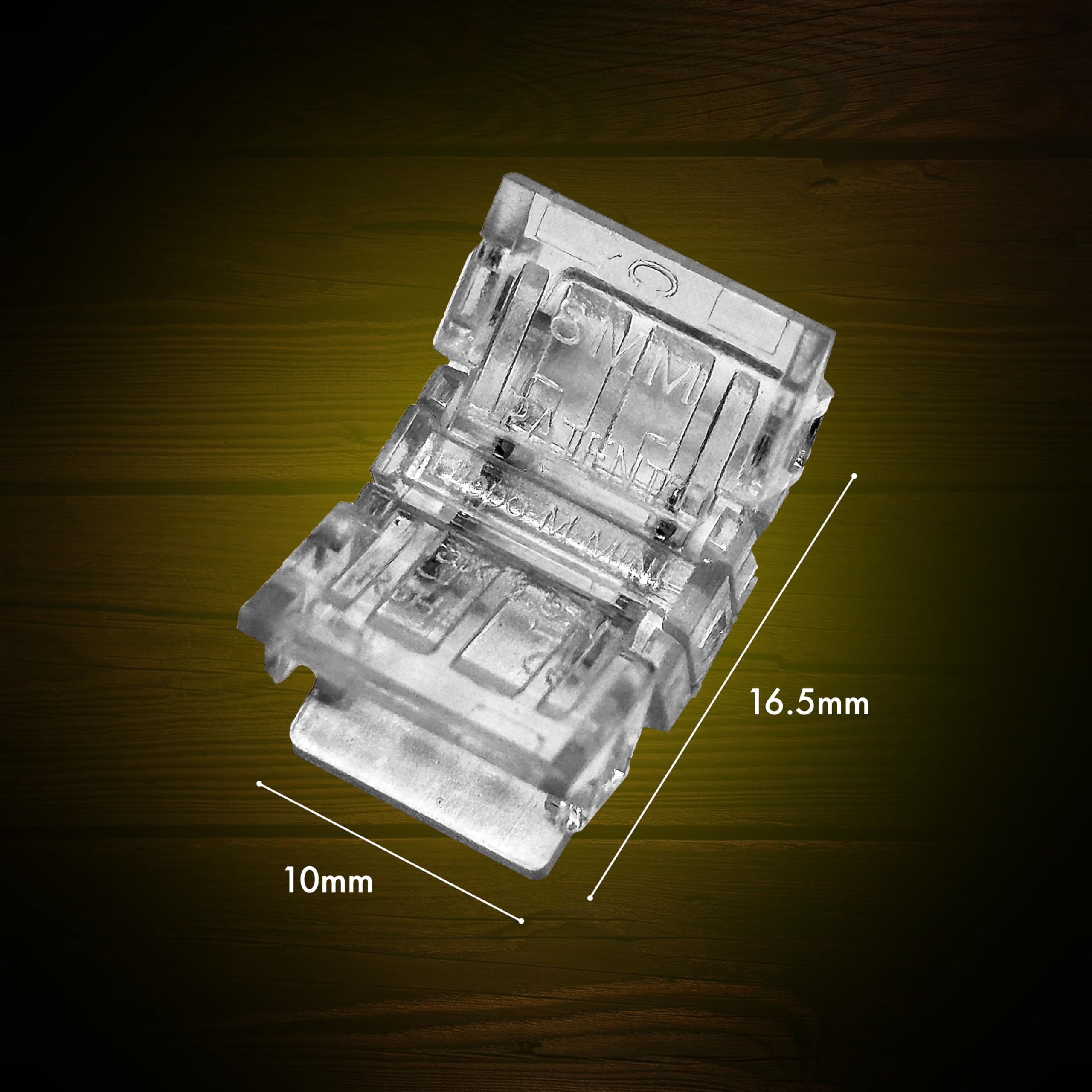 EVOGES LED COB Connectors (10 Pack 2Pin 8mm Strip to Strip), Clear - Image 4