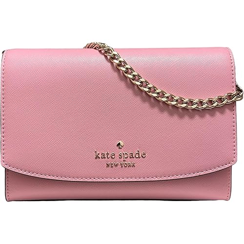Kate Spade New York Carson Saffiano Leather Convertible Crossbody Bag (Quartz Pink)