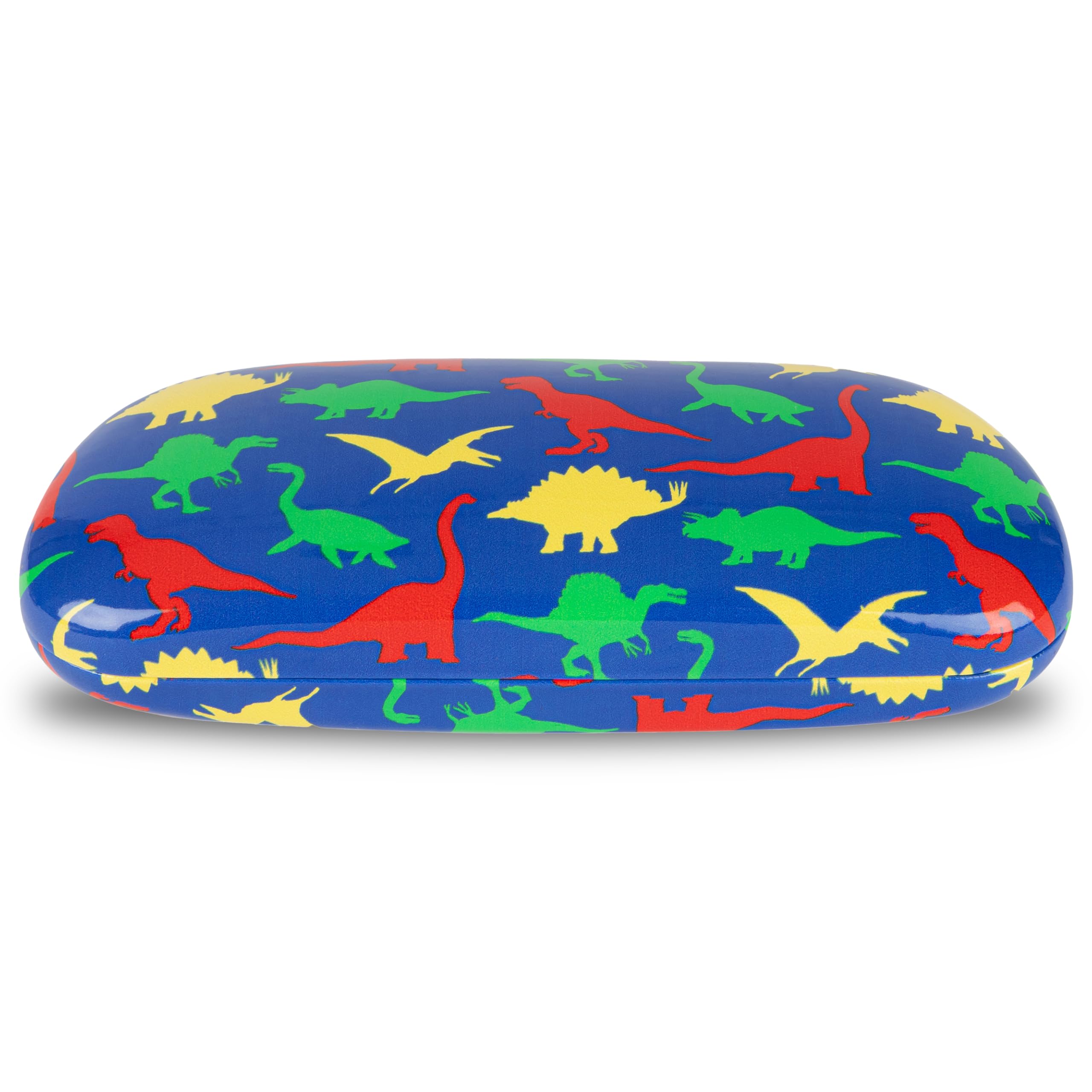 Lago Terra Blue Dinosaur Print Hard Shell Glasses Case