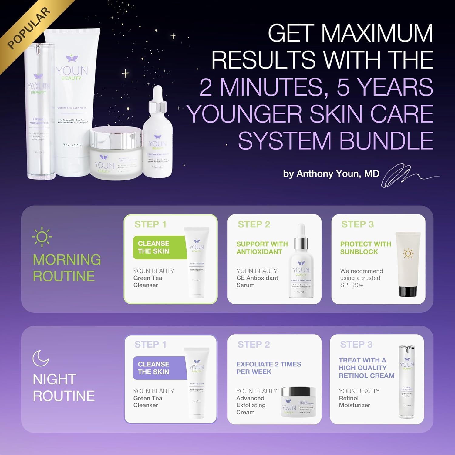 YOUN Beauty Green Tea Face Cleanser by Dr. Anthony Youn – Paraben-Free, Hydrating Facial Cleanser with Aloe Vera, Chamomile & Cucumber Extracts – Daily Face Wash for All Skin Types - Image 7