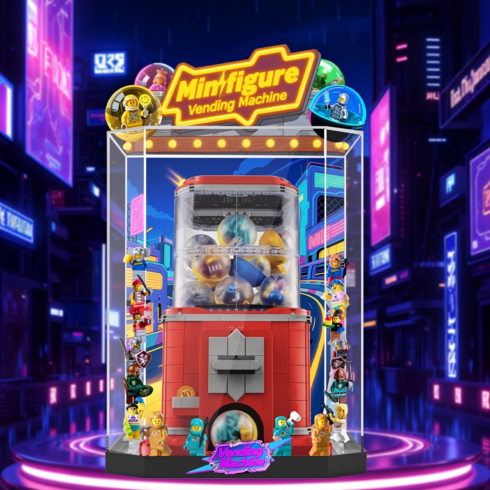 Amazon.co.jp: レゴ21358用アクリルディスプレイボックス ガチャポン