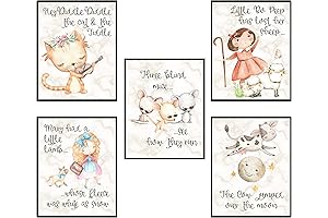 Cloud Set Art Prints Nursery Rhyme Poster Set - Set of 3...